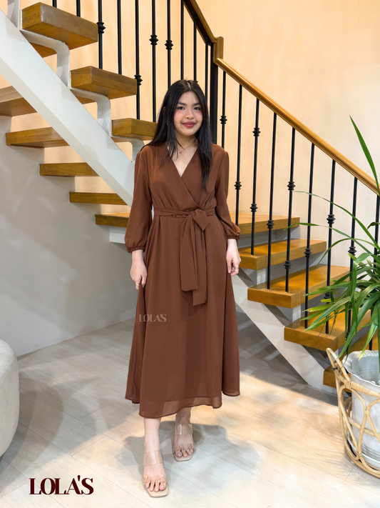 Paula Dress (Chocolate Brown)