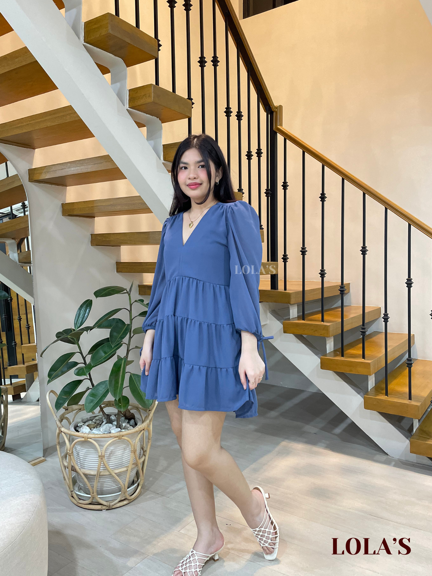 Monina Dress (Powder Blue)