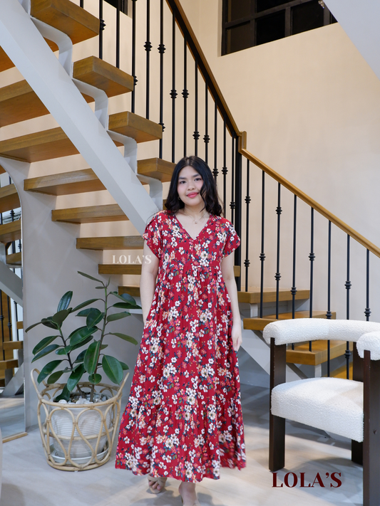 Jane Dress (Rosy Red)
