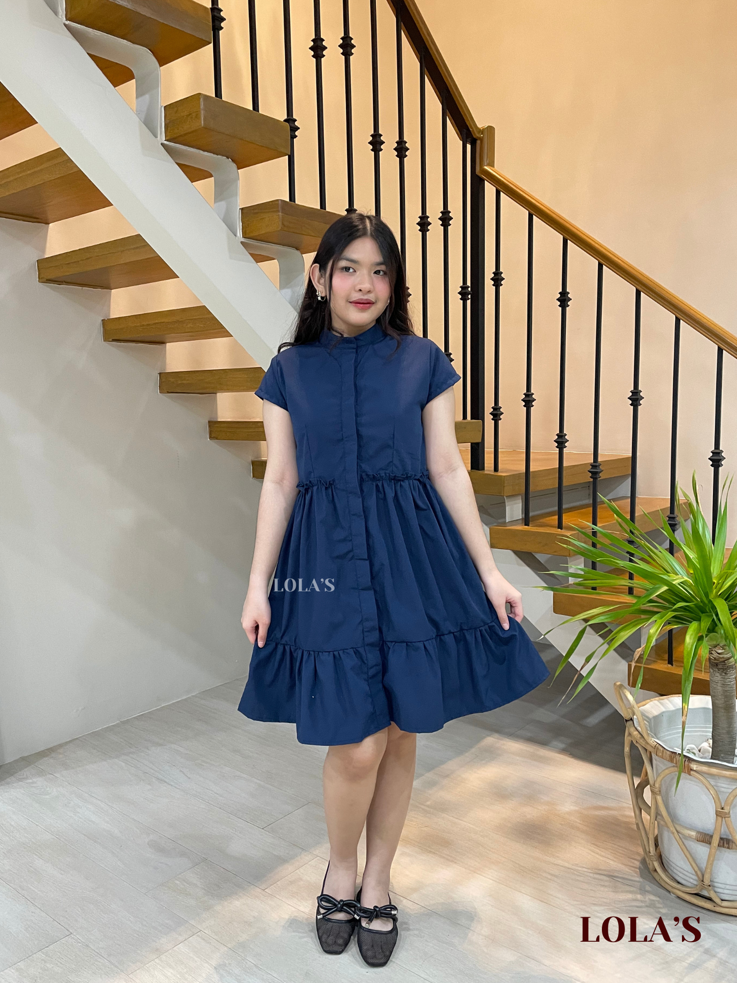 Jihyo Dress (Navy Blue)