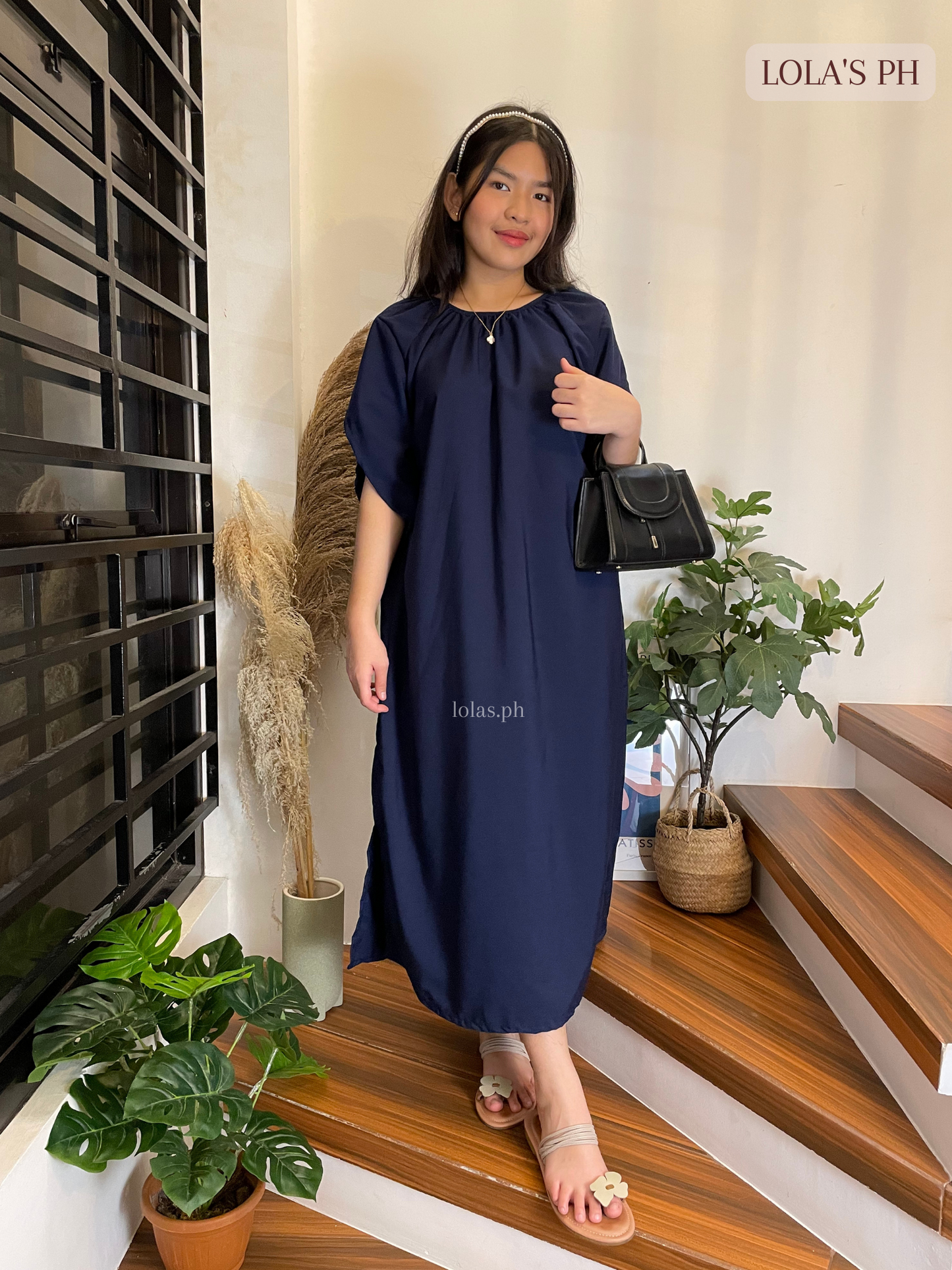 Nancy Dress (Navy Blue)