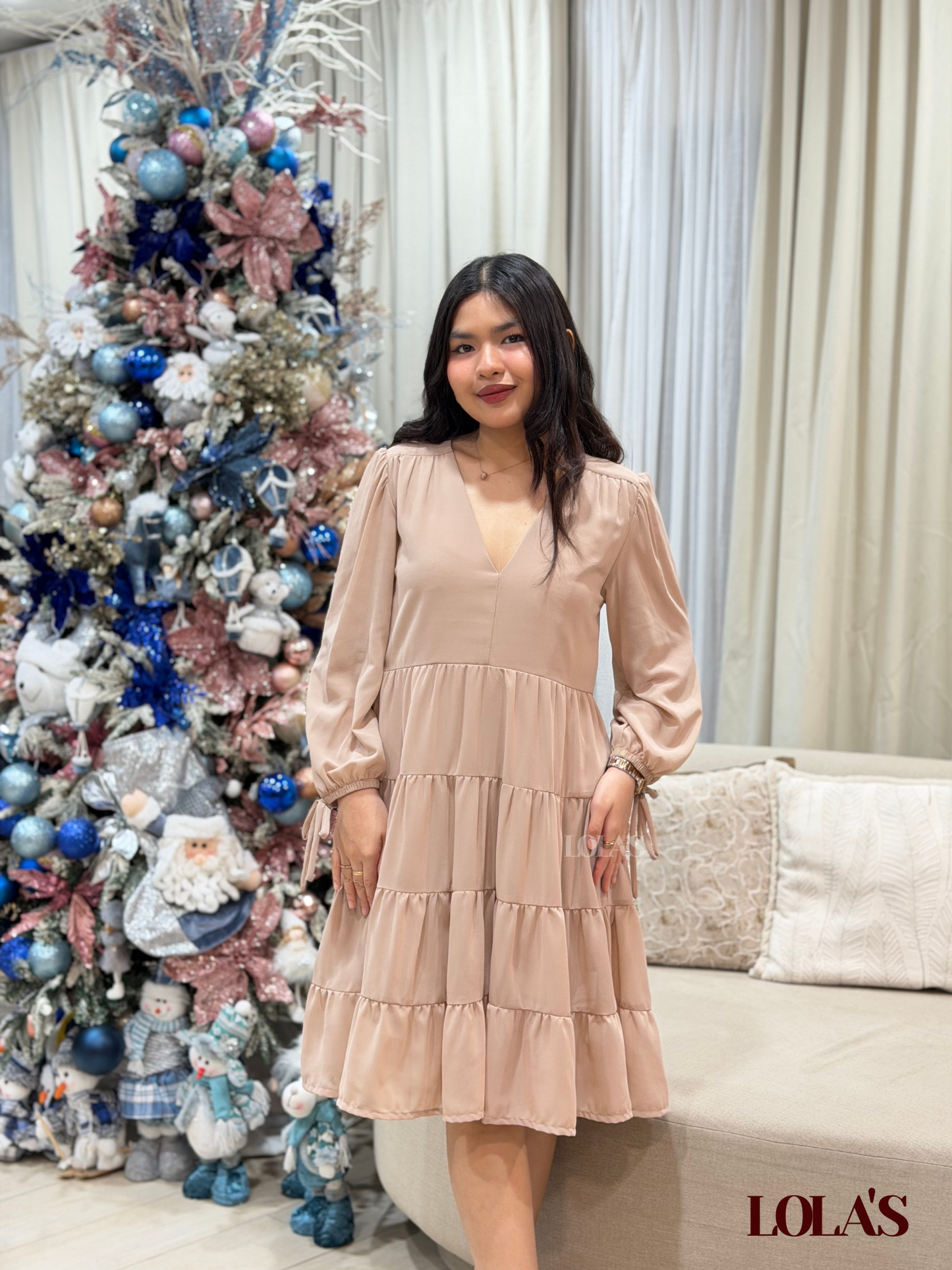 Diana Dress (Light Taupe)