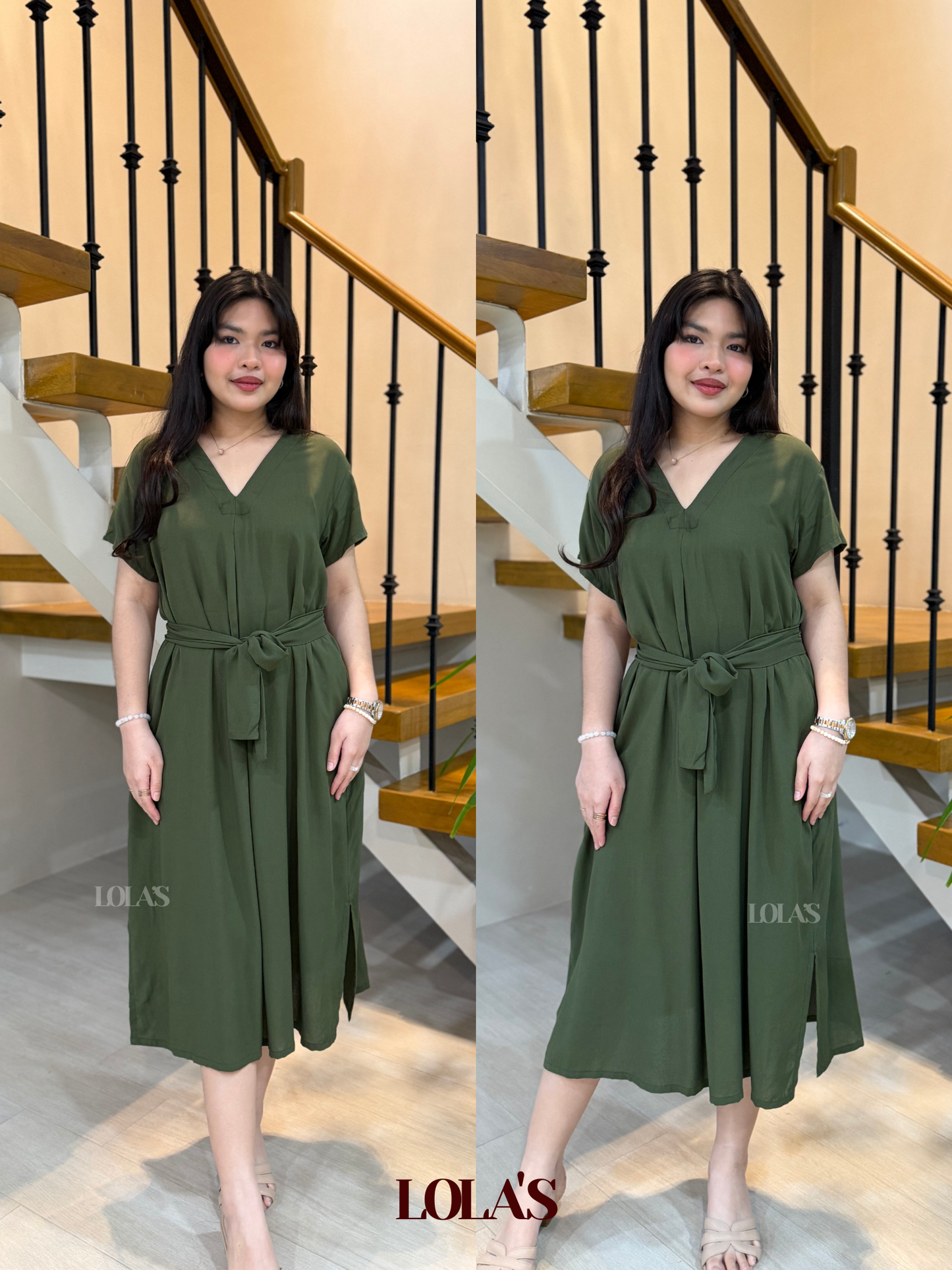 Tracy Dress (Army Green)