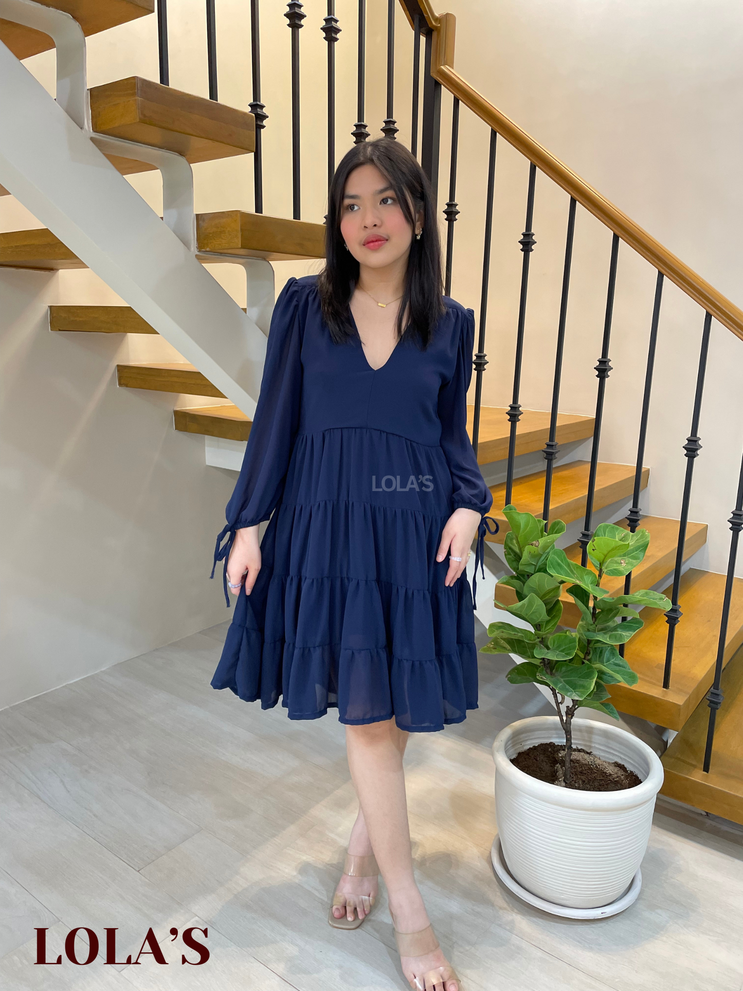 Diana Dress (Navy Blue)