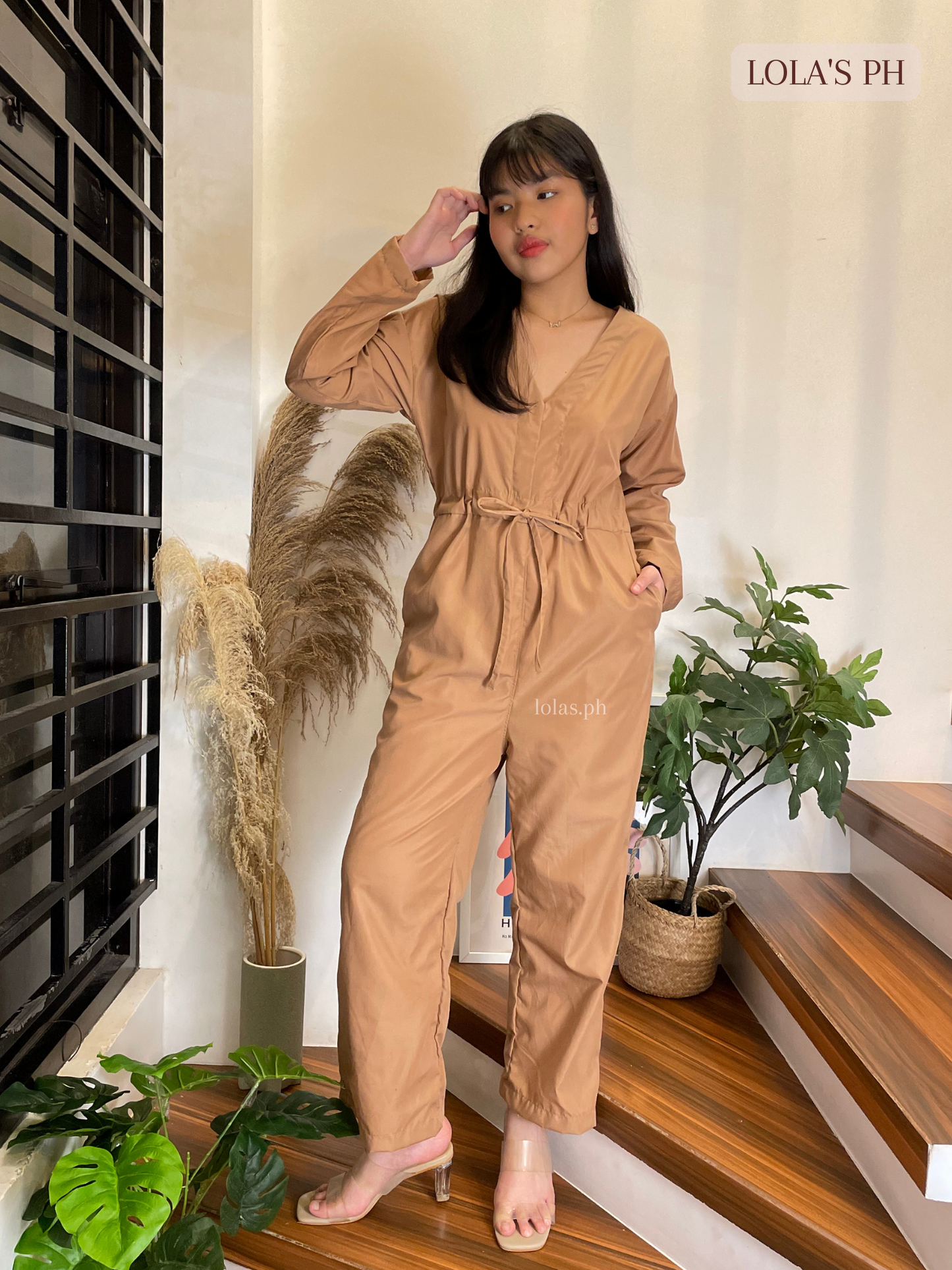 Farrah Jumpsuit (Mocha)