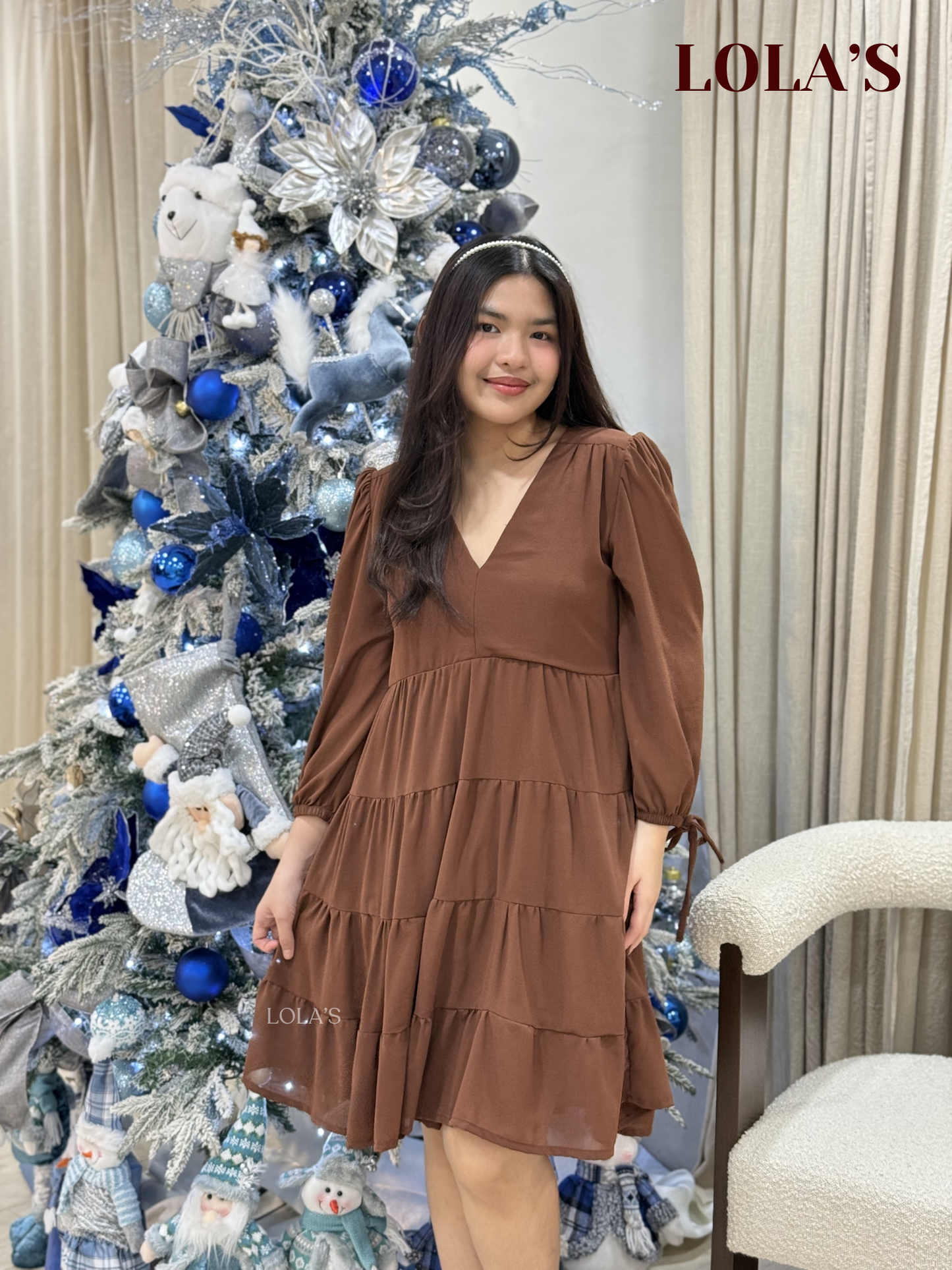 Diana Dress (Chocolate Brown)