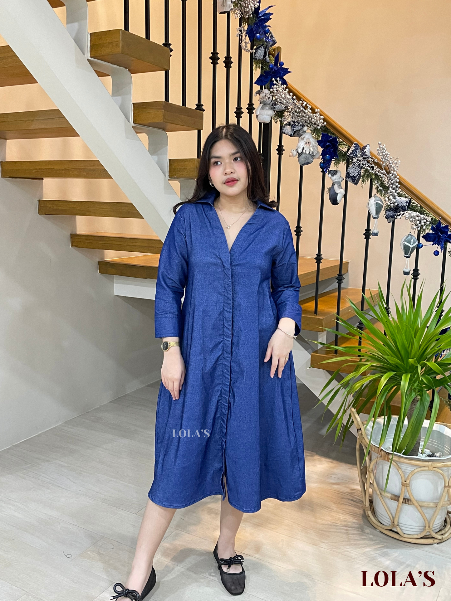 Jillian Dress (Light Denim)