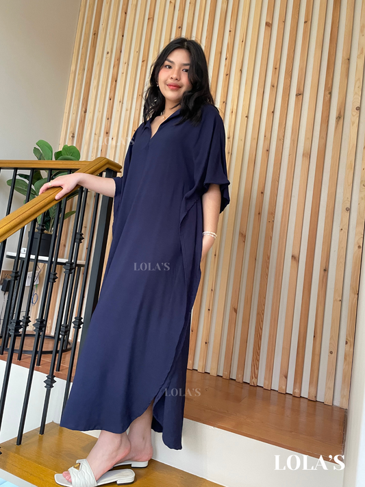 Donya Dress (Navy Blue)