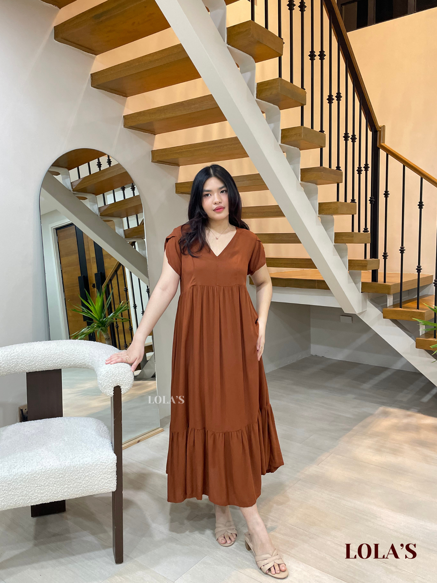 Jane Dress (Brown)