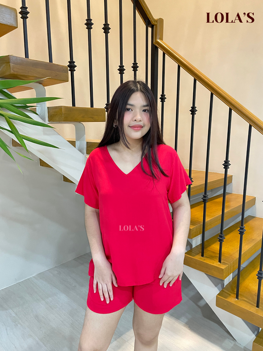 Terno Loungwear Coordinates (Red)