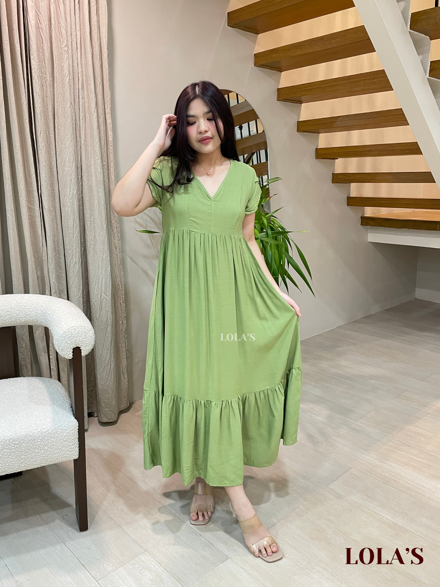 Jane Dress (Matcha)