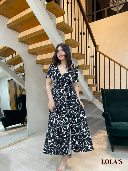 Celestine Dress (Floral Abstract)
