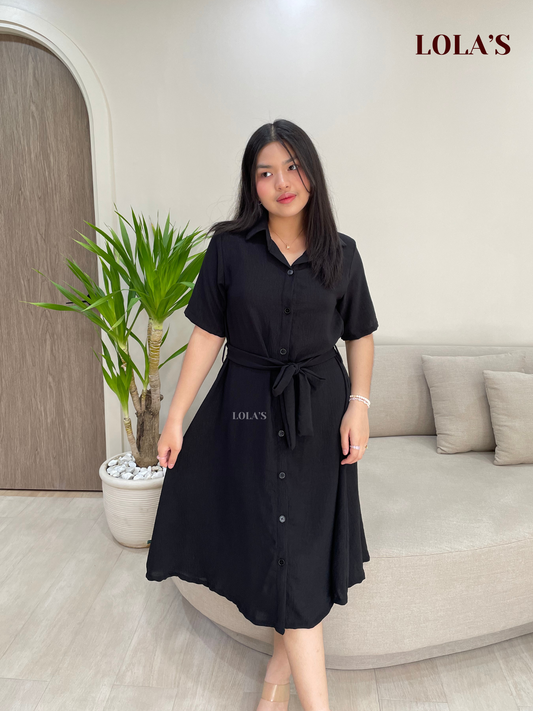 Alexa Polo Dress (Black)