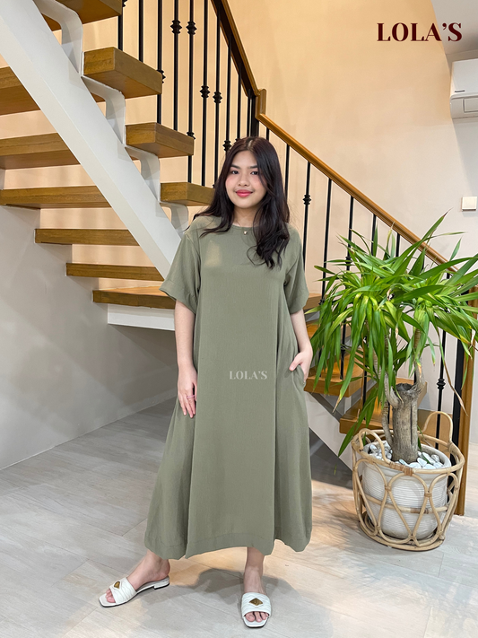 Luna Dress (Pistachio)