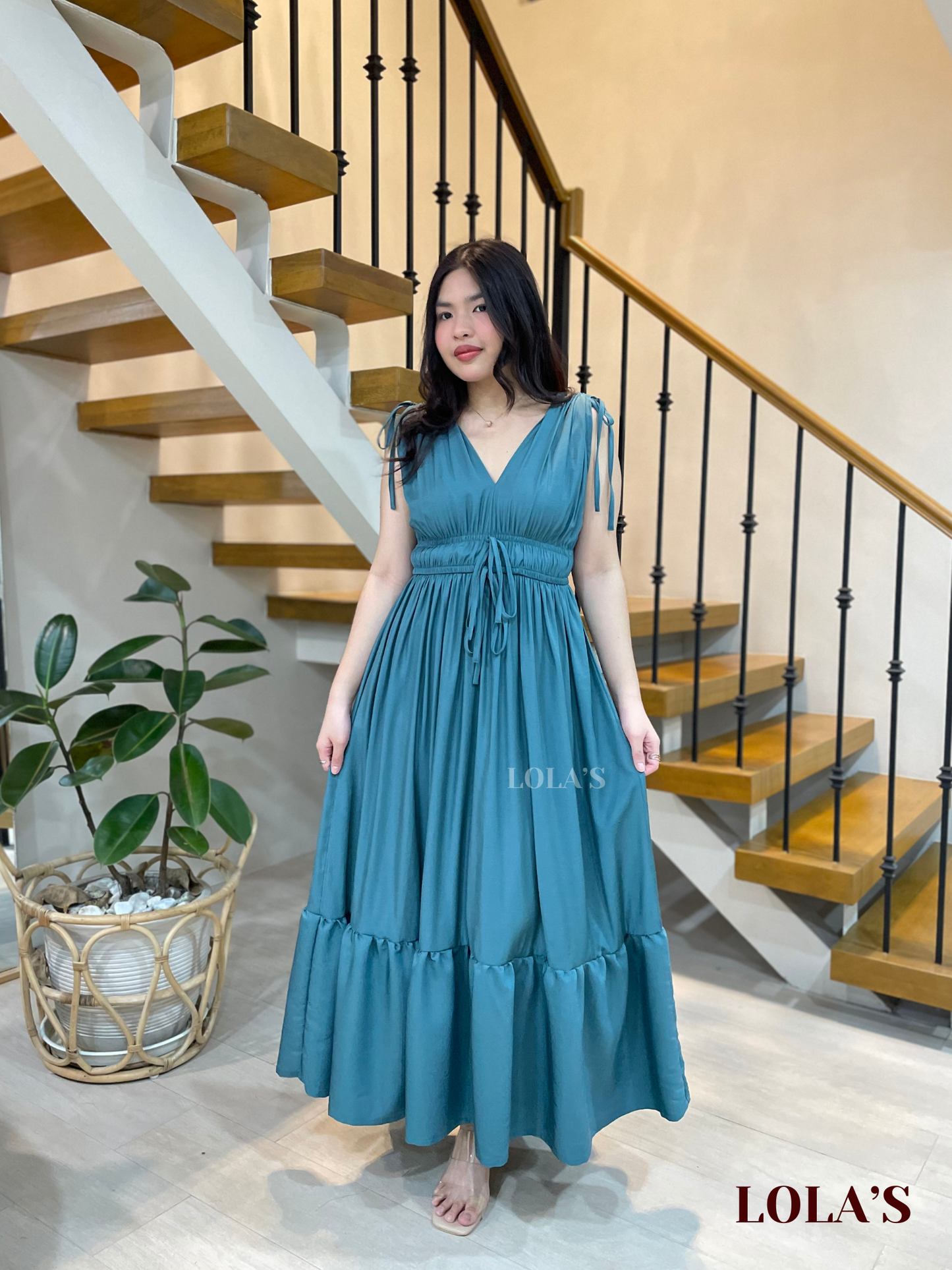 Adeline Dress (Hunter Green)
