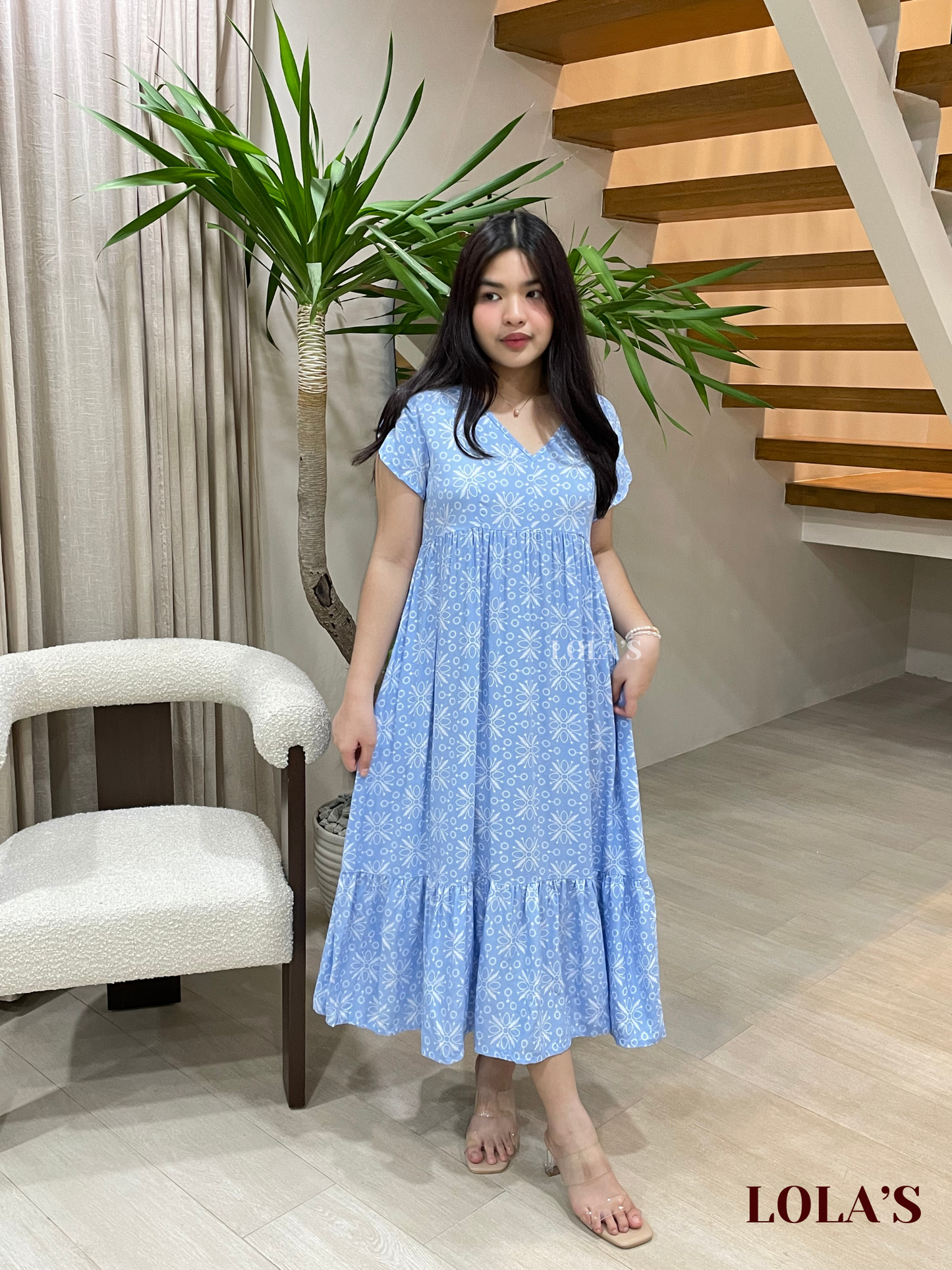 Jane Dress (Sky Bloom)