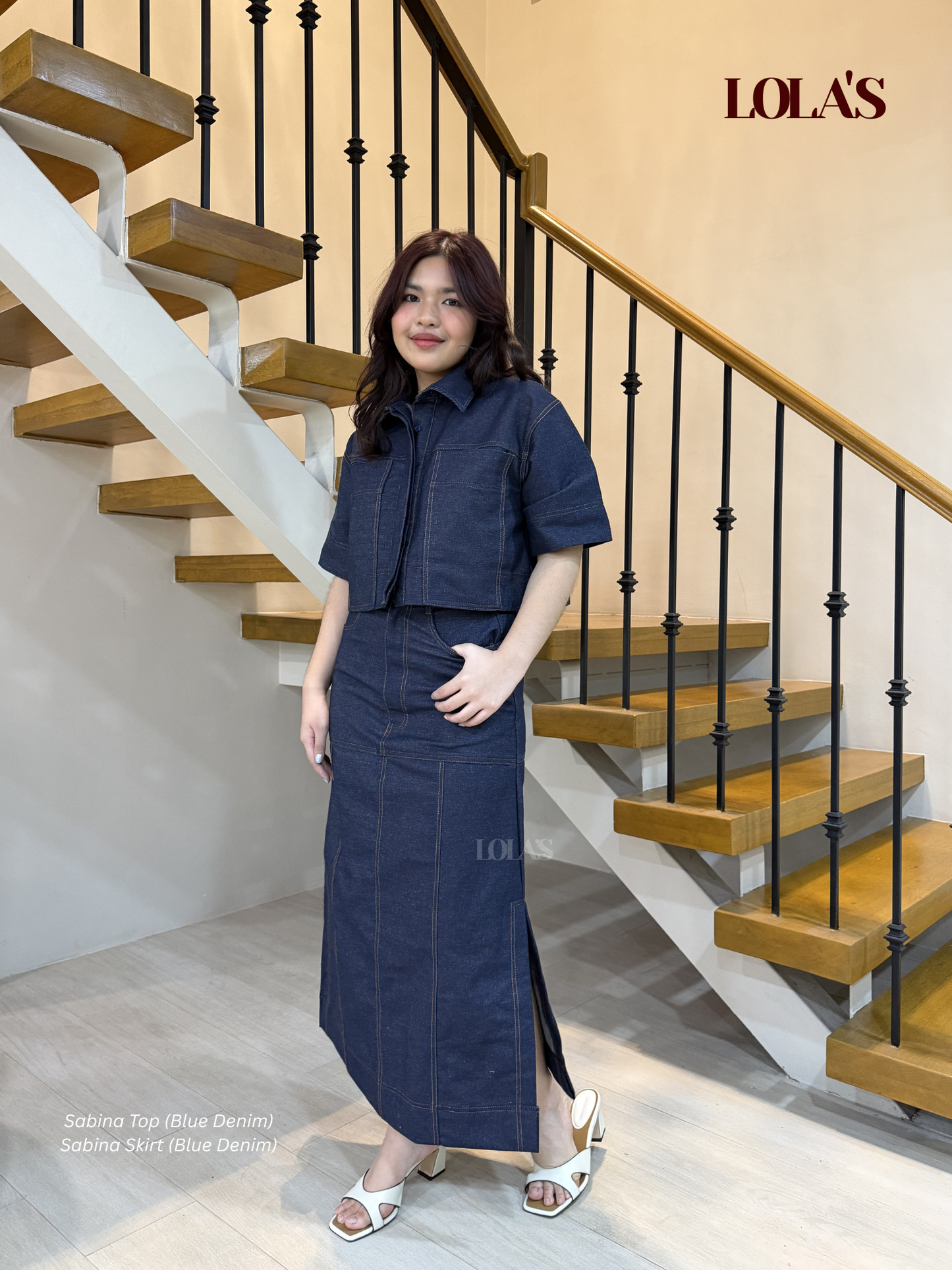 Sabina Top (Blue Denim)