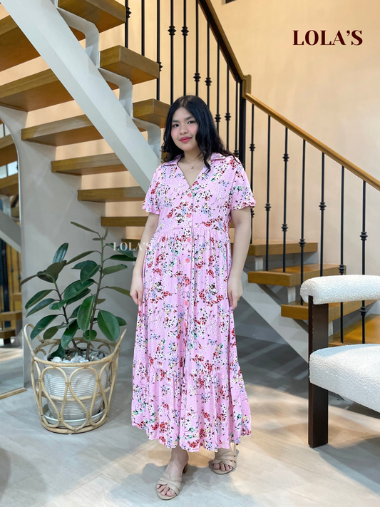 Regine Dress (Pink Bouquet)