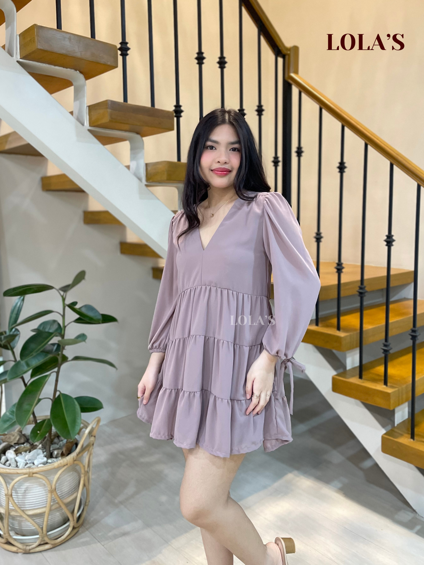 Monina Dress (Dusty Lilac)