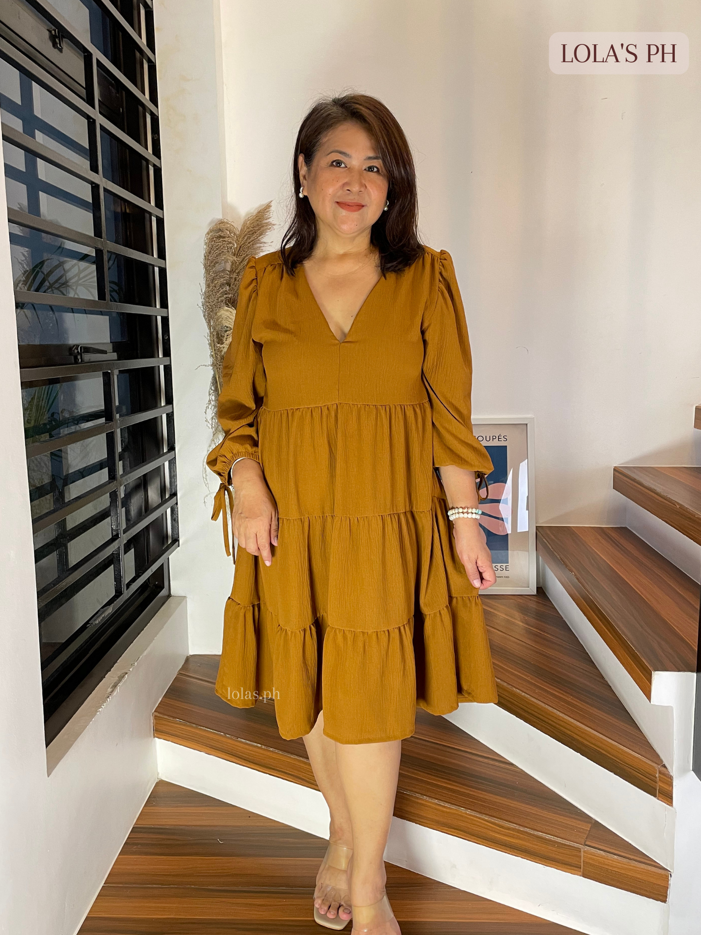 Claudia Dress (Brown)