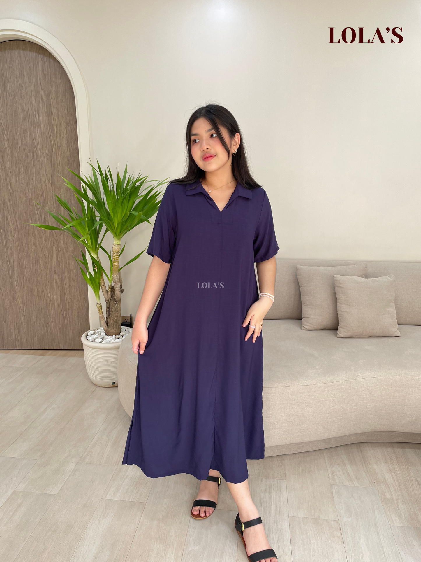 Camille Dress (Navy Blue)