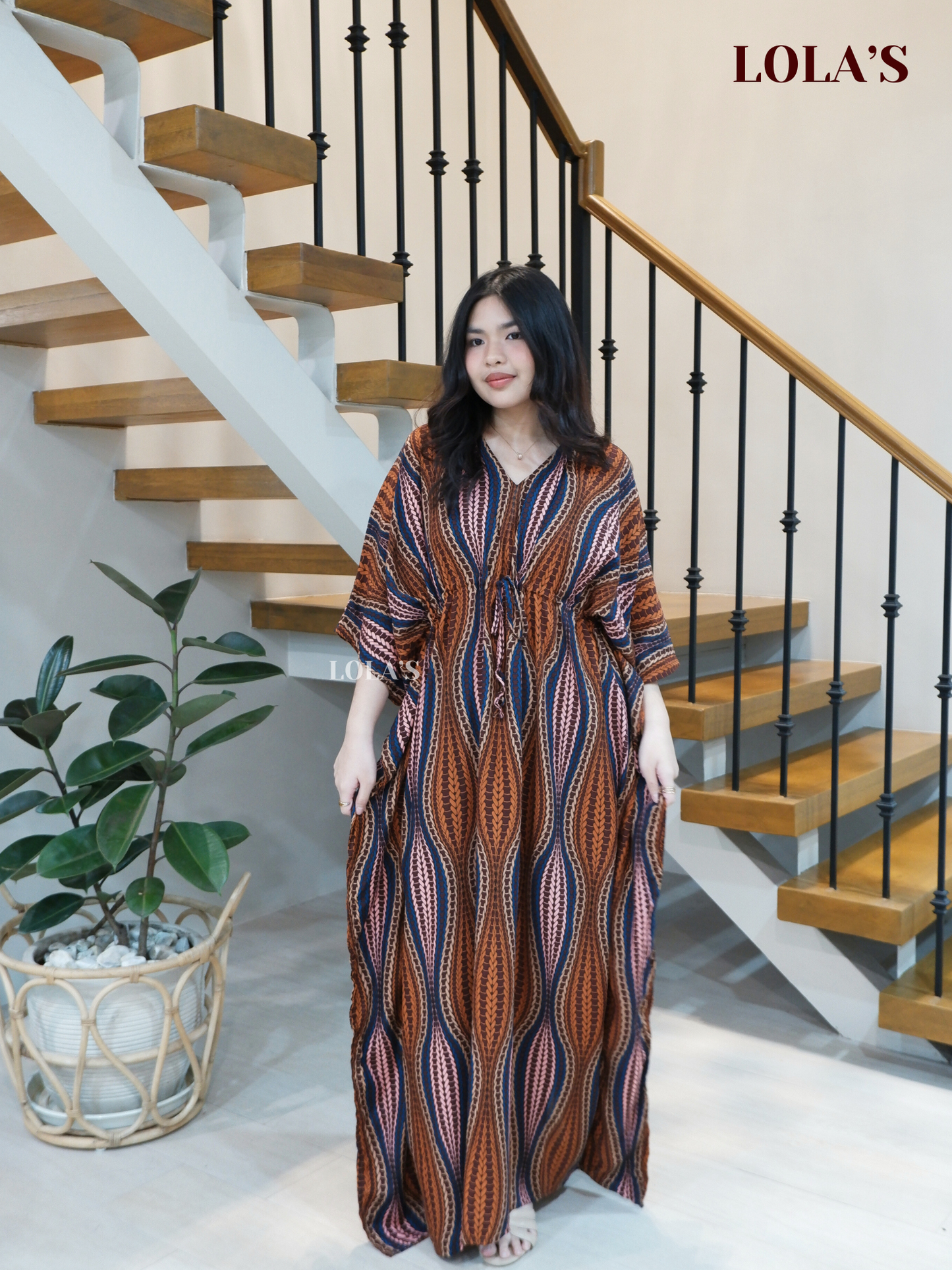 Rowena Dress (Earthy Rust)