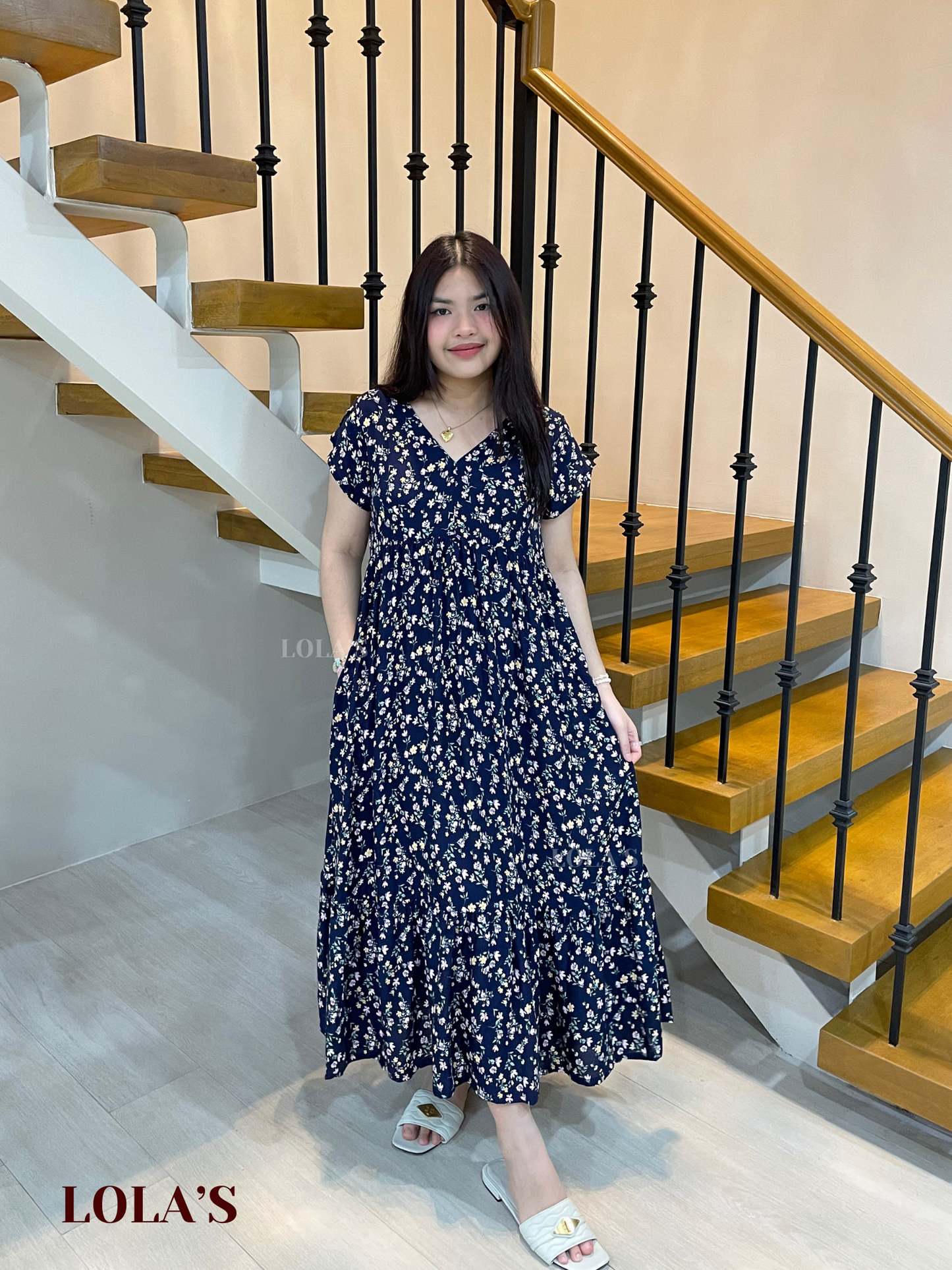 Jane Dress (Blue Blossom)