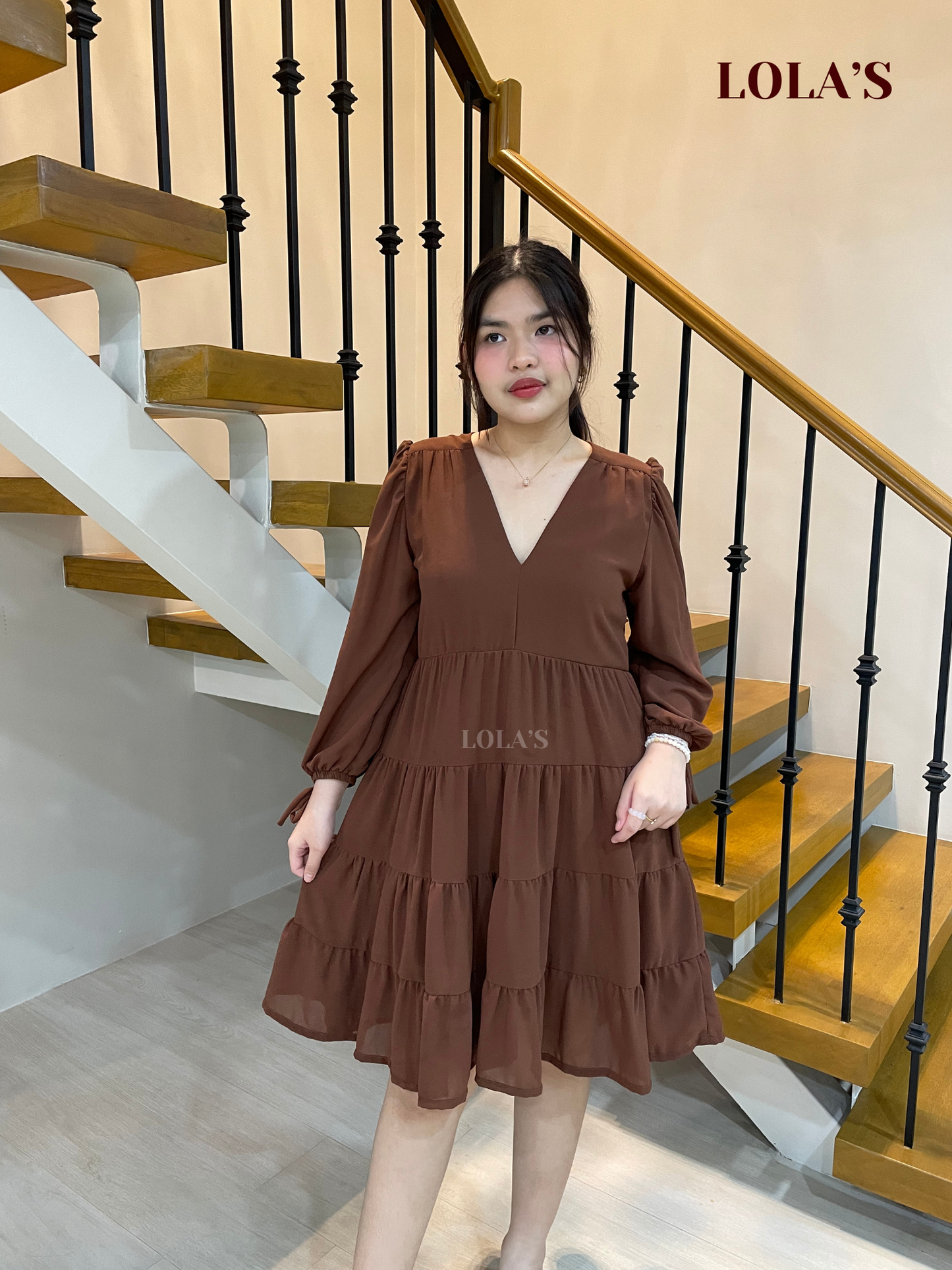 Diana Dress (Chocolate Brown)