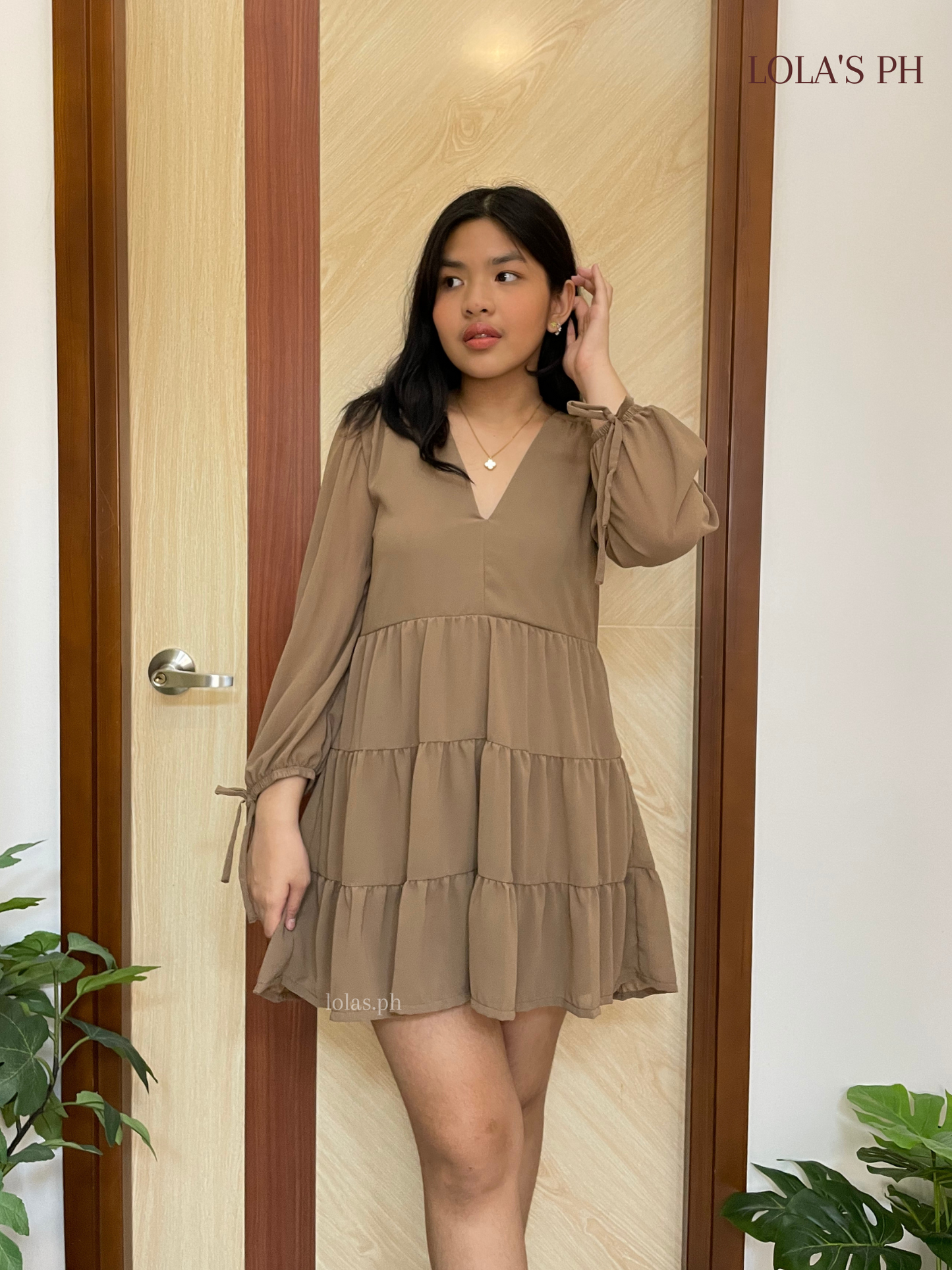 Monina Dress (Mocha)