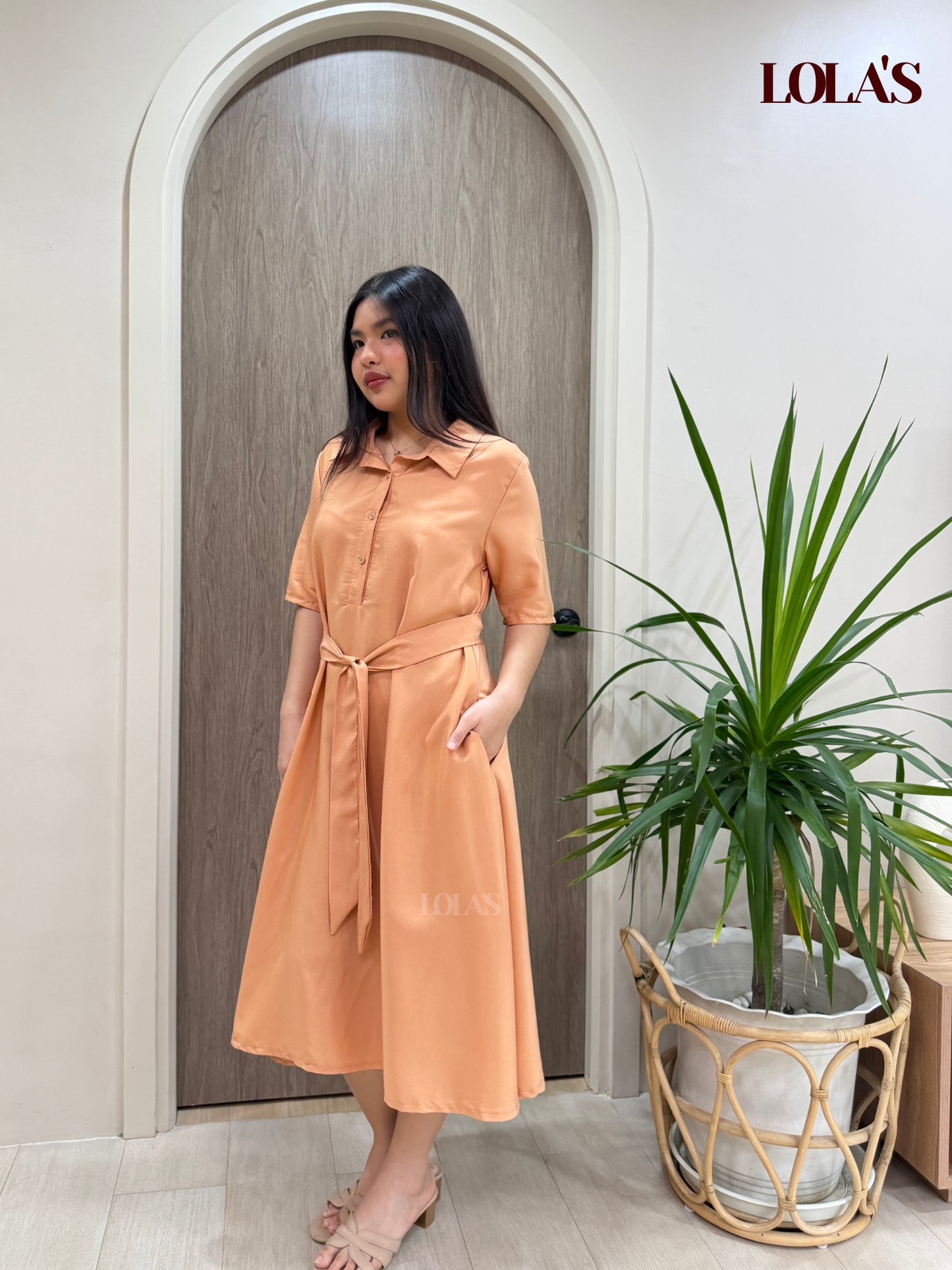 Bianca Dress (Apricot)