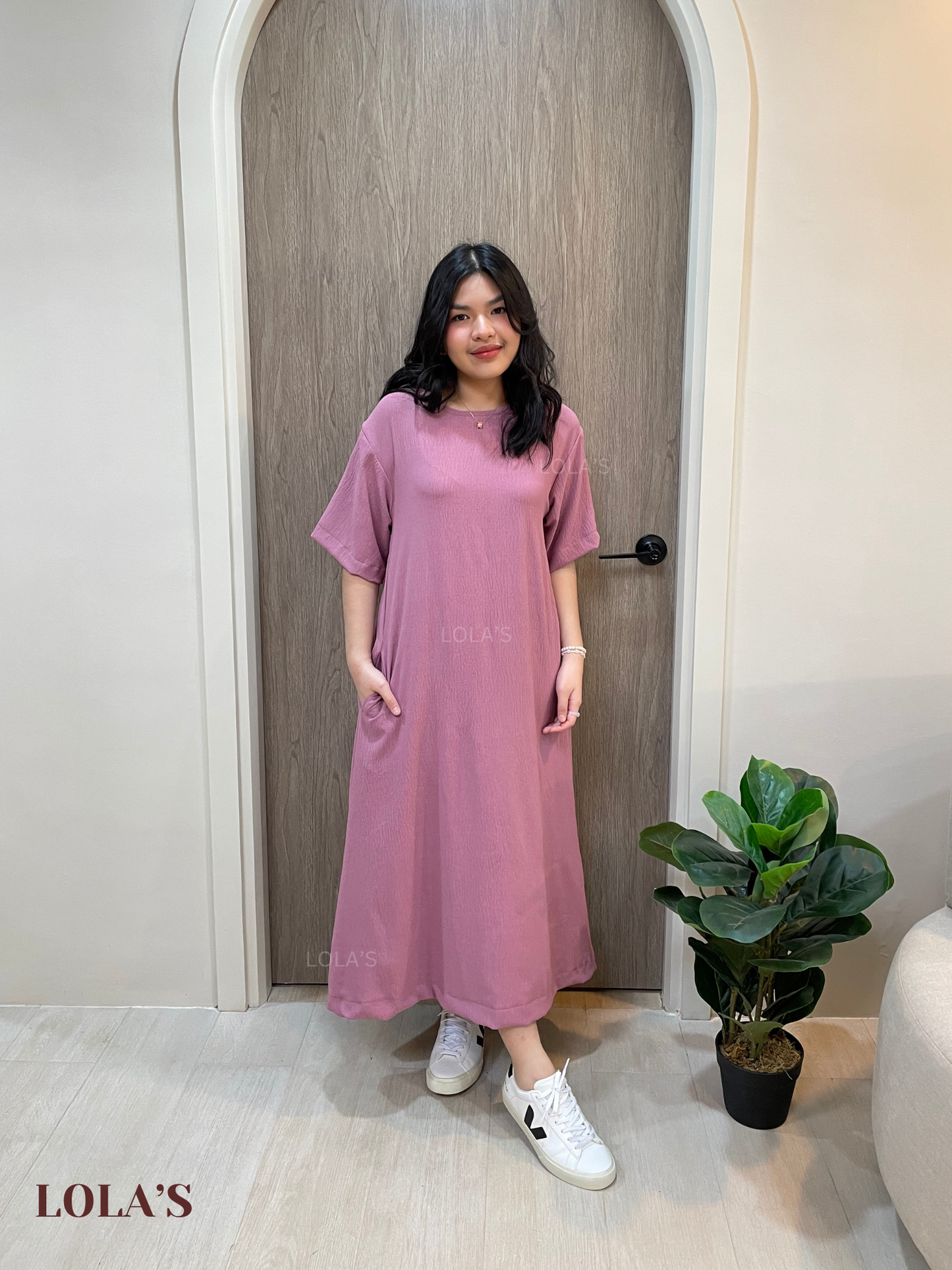 Luna Dress (Mauve)