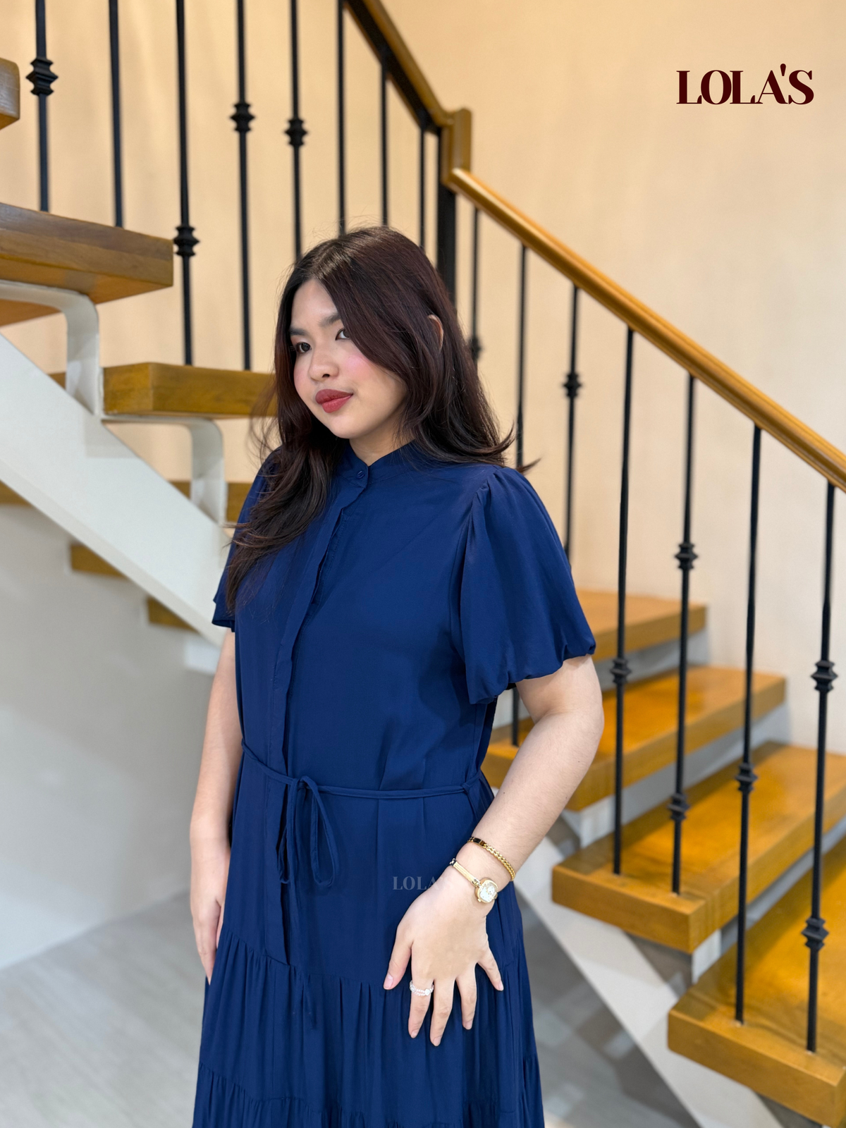 Martha Dress (Navy Blue)