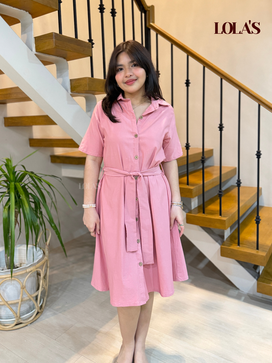 Alexa Polo Dress (Old Rose)