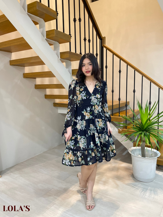 Diana Dress (Blue Garden)