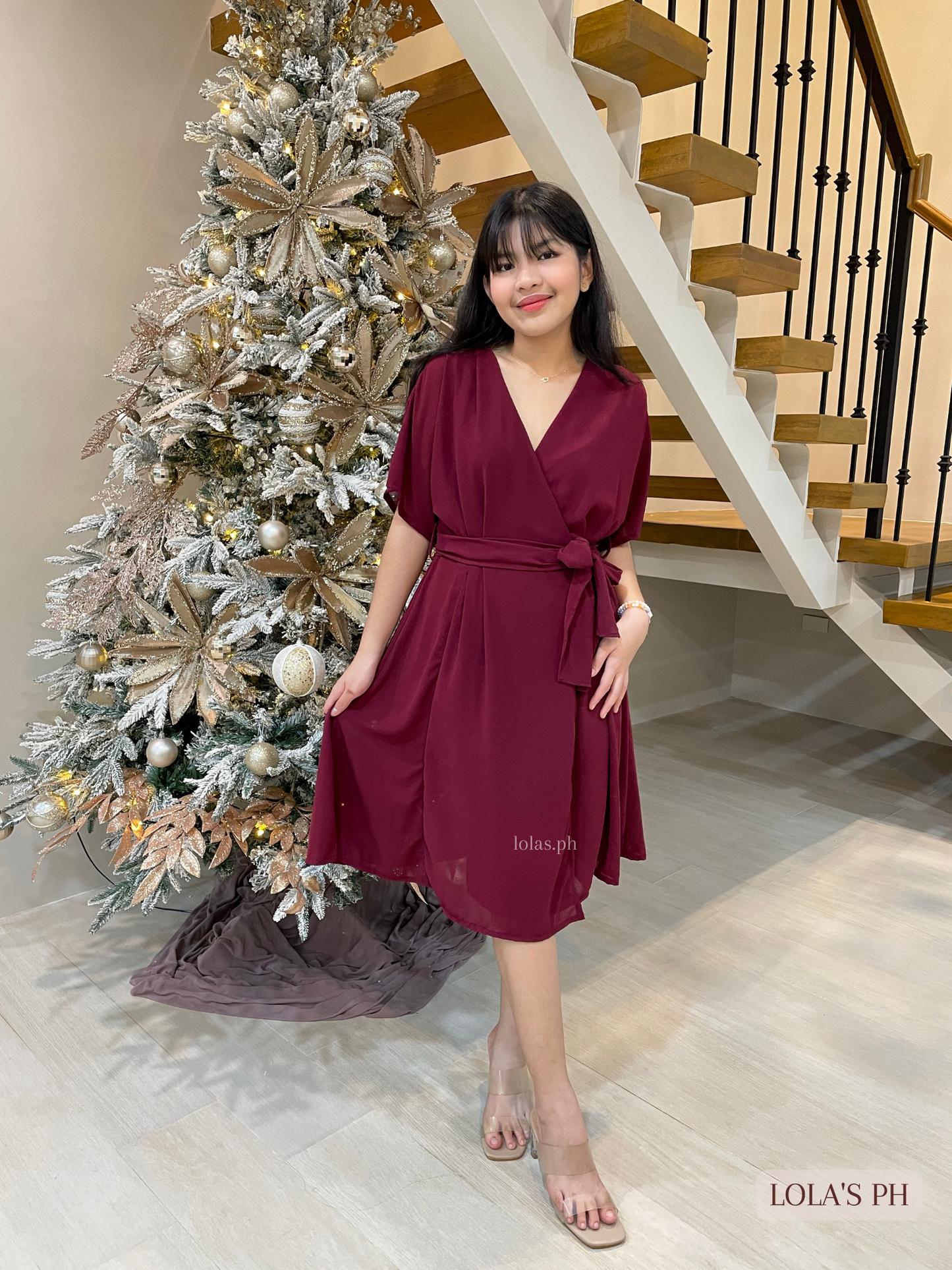 Linda Dress (Wine)