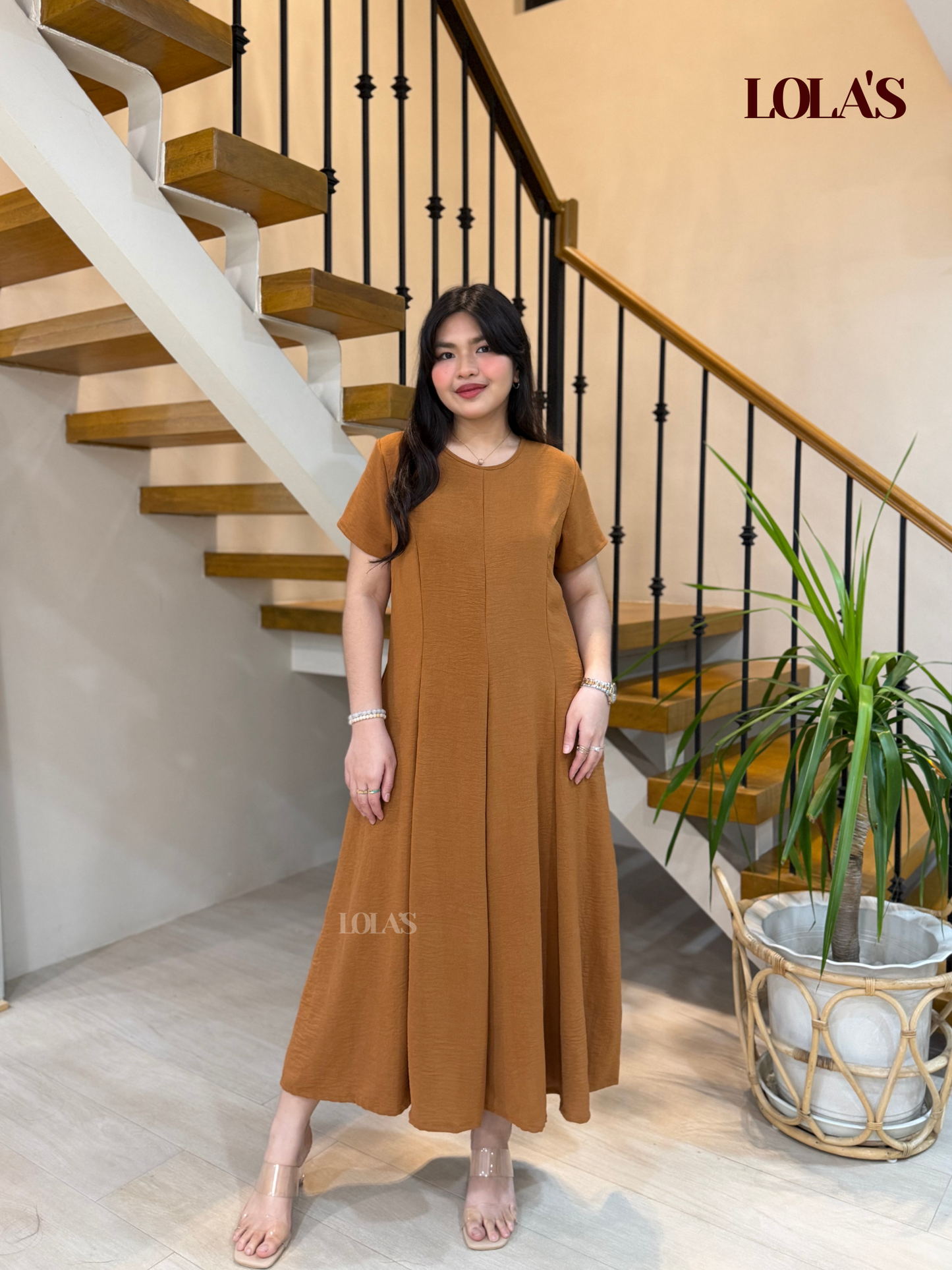 Kathleen Dress (Caramel)
