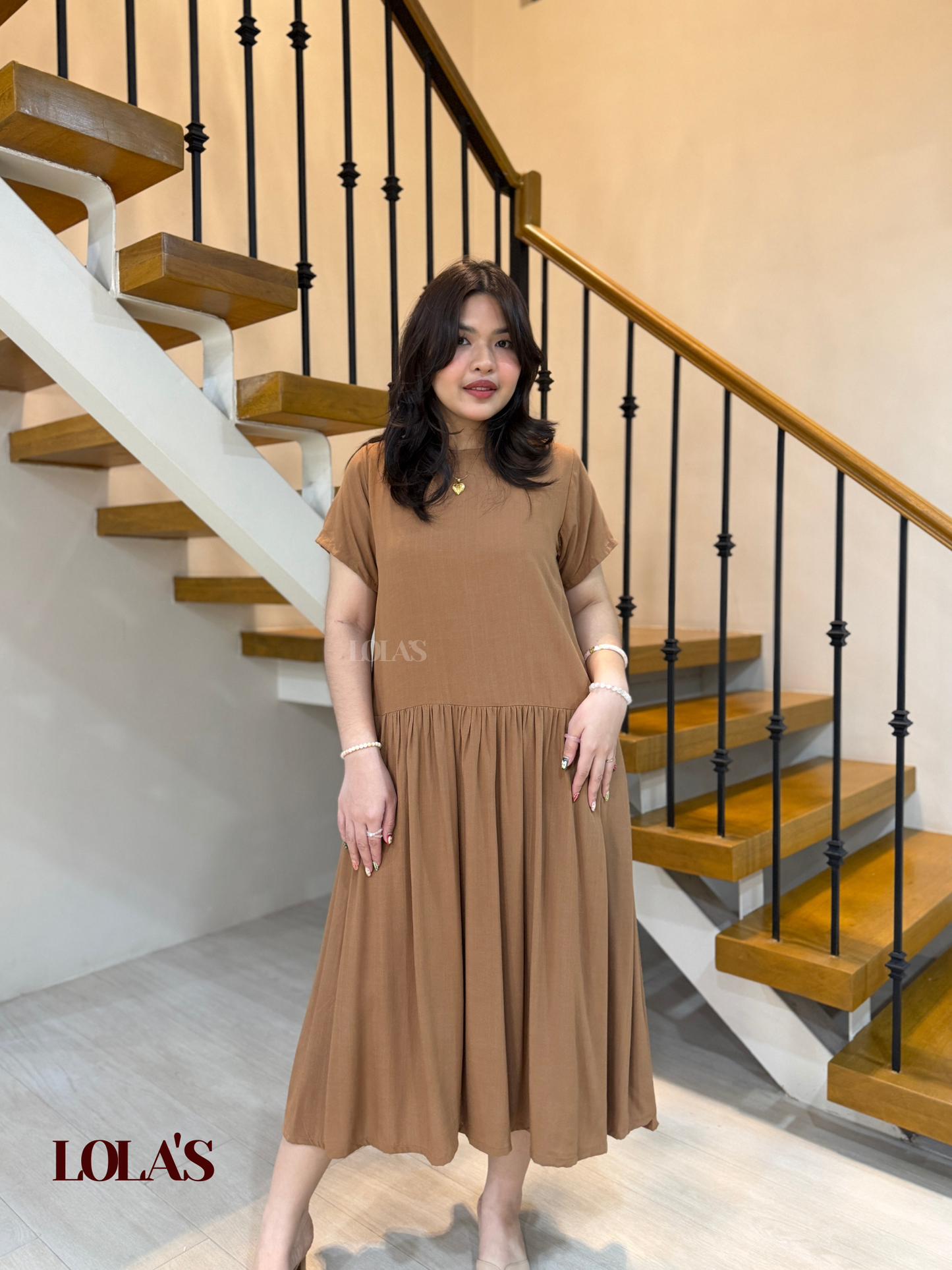 Mina Dress (Brown)