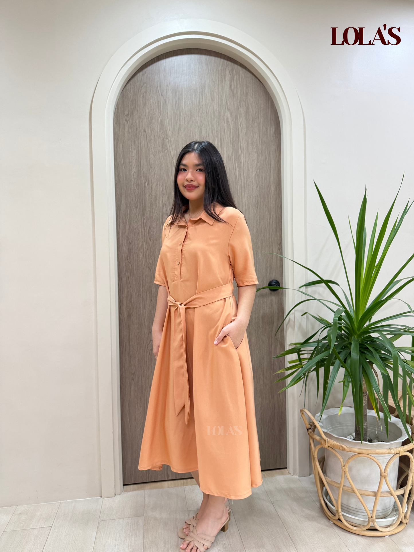 Bianca Dress (Apricot)