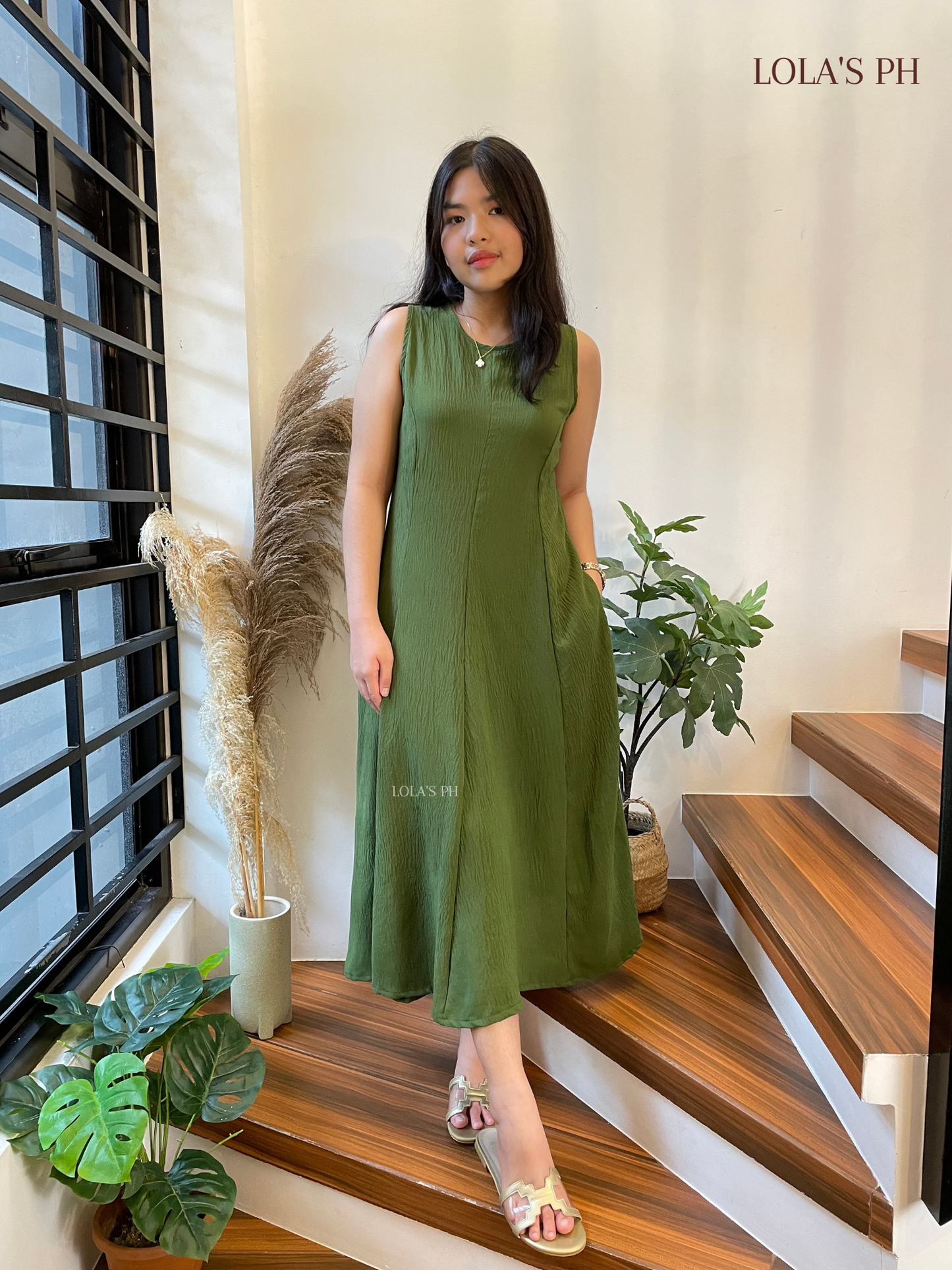 Isabelle Dress (Forest Green)