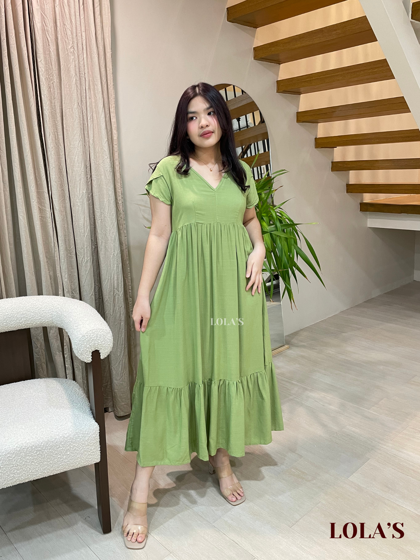 Jane Dress (Matcha)