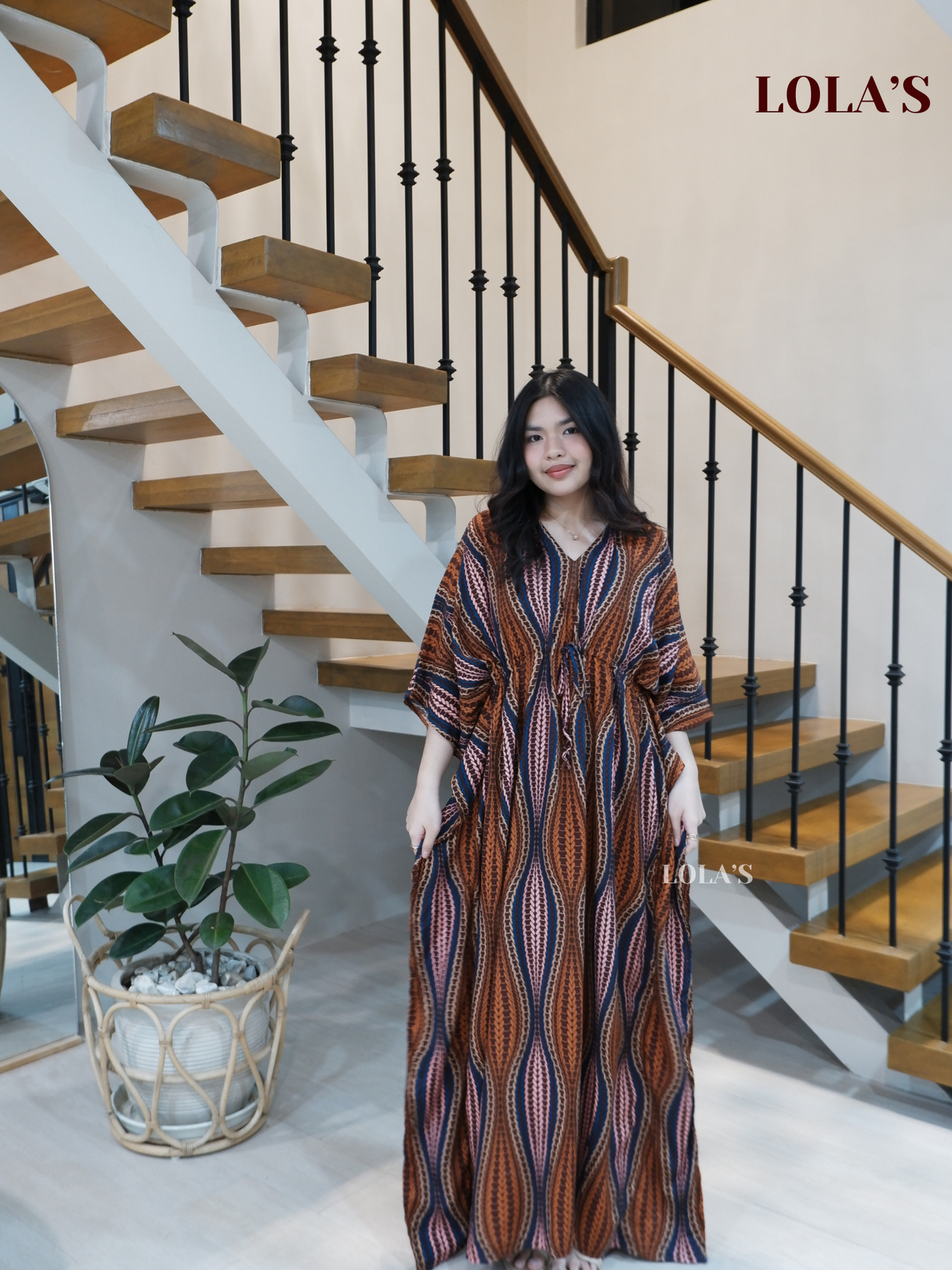 Rowena Dress (Earthy Rust)