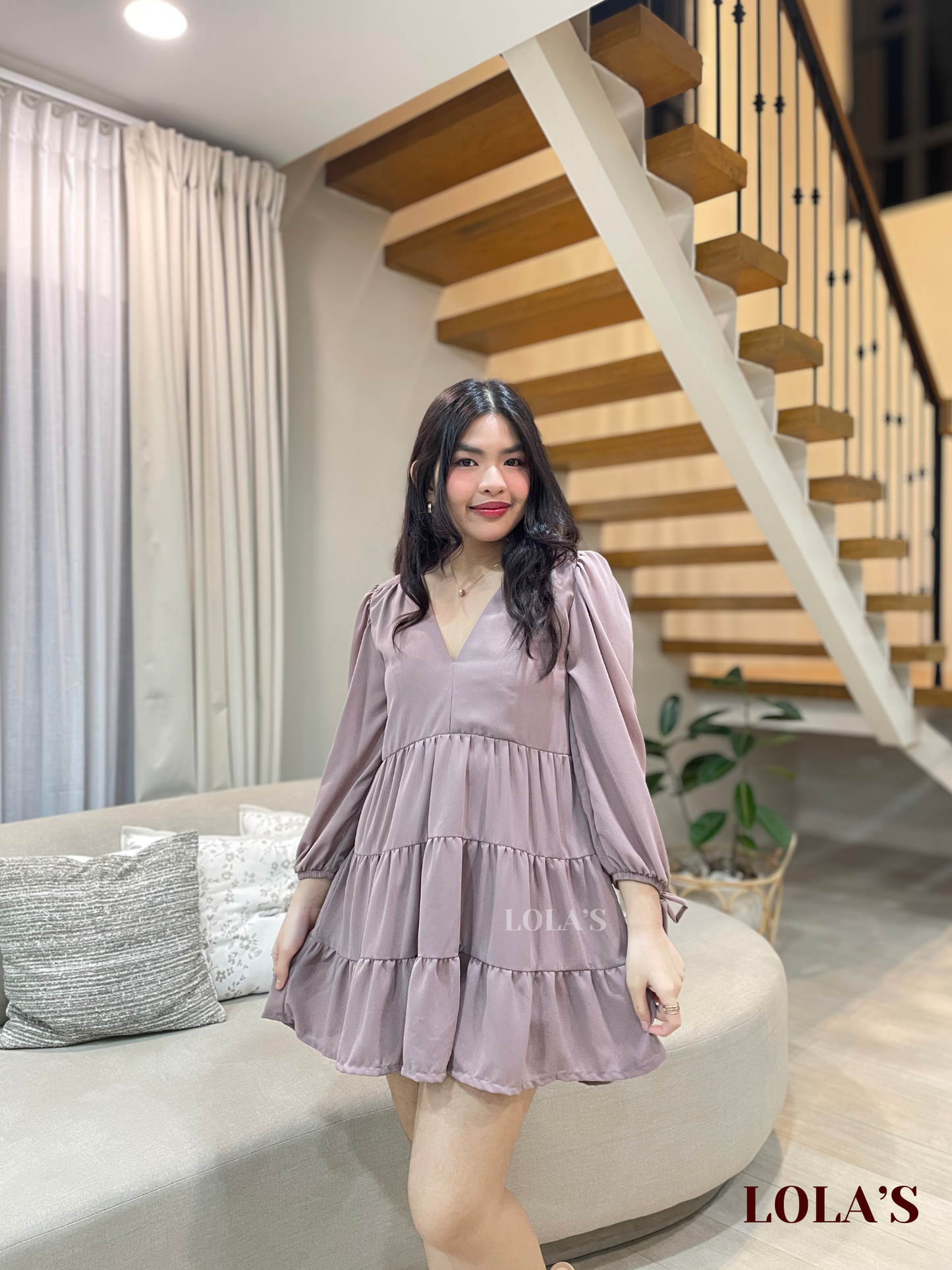 Monina Dress (Dusty Lilac)