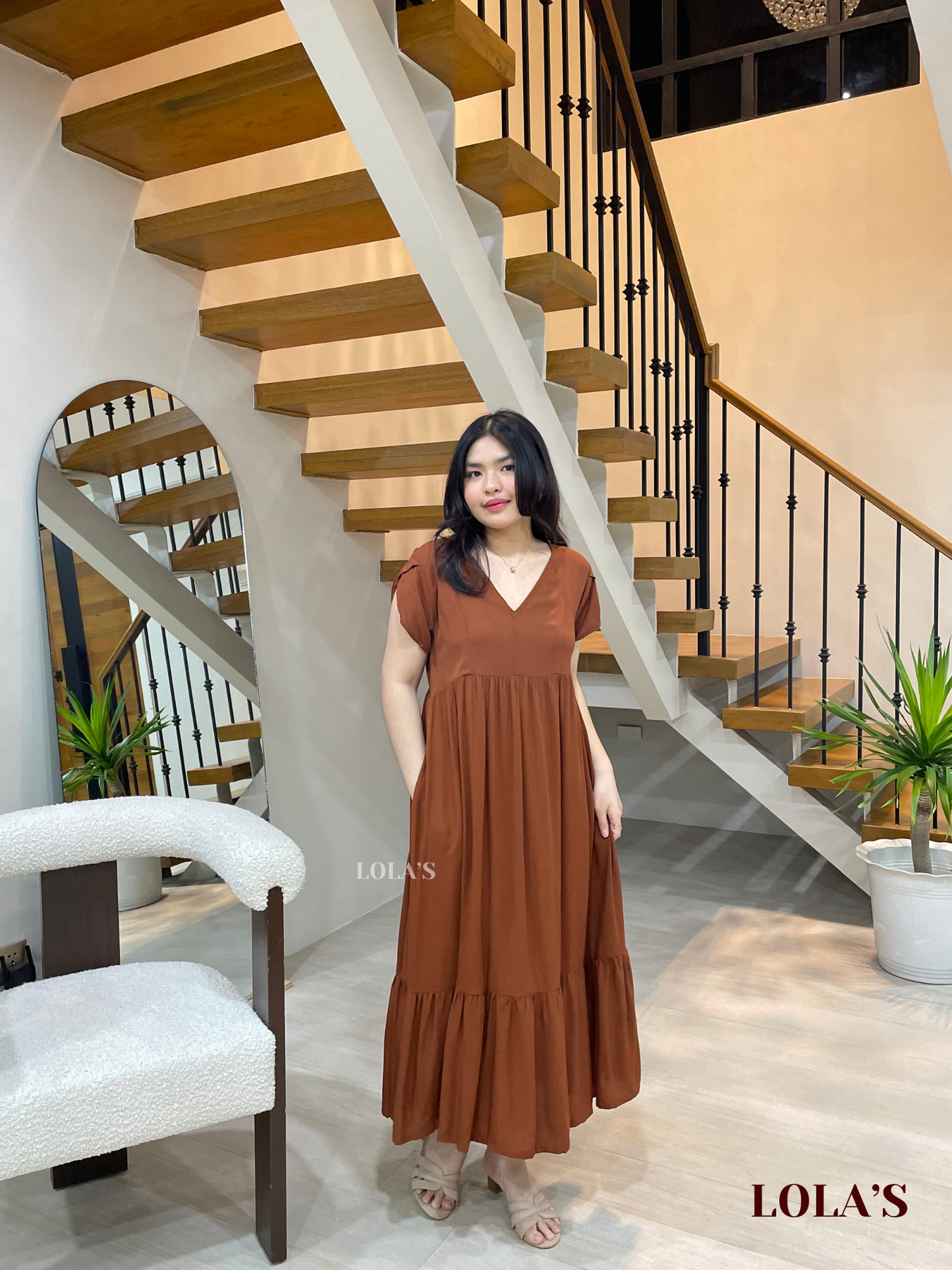 Jane Dress (Brown)