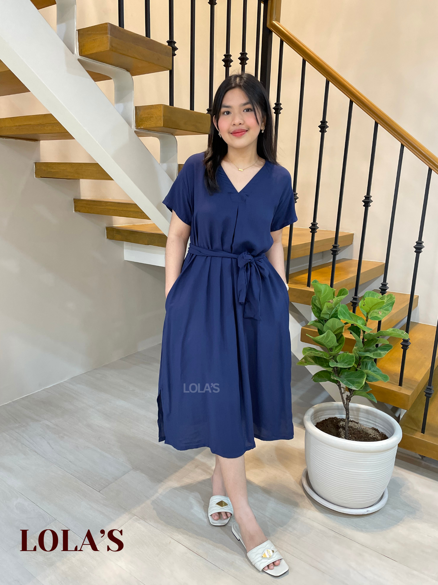 Tracy Dress (Navy Blue)