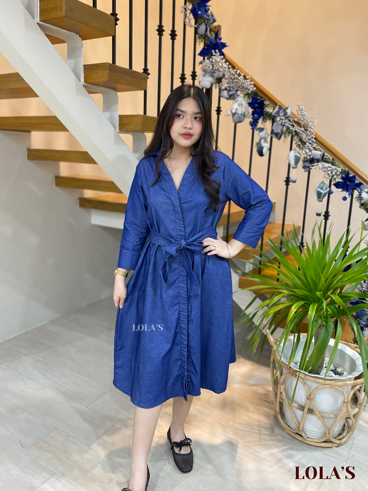 Jillian Dress (Light Denim)