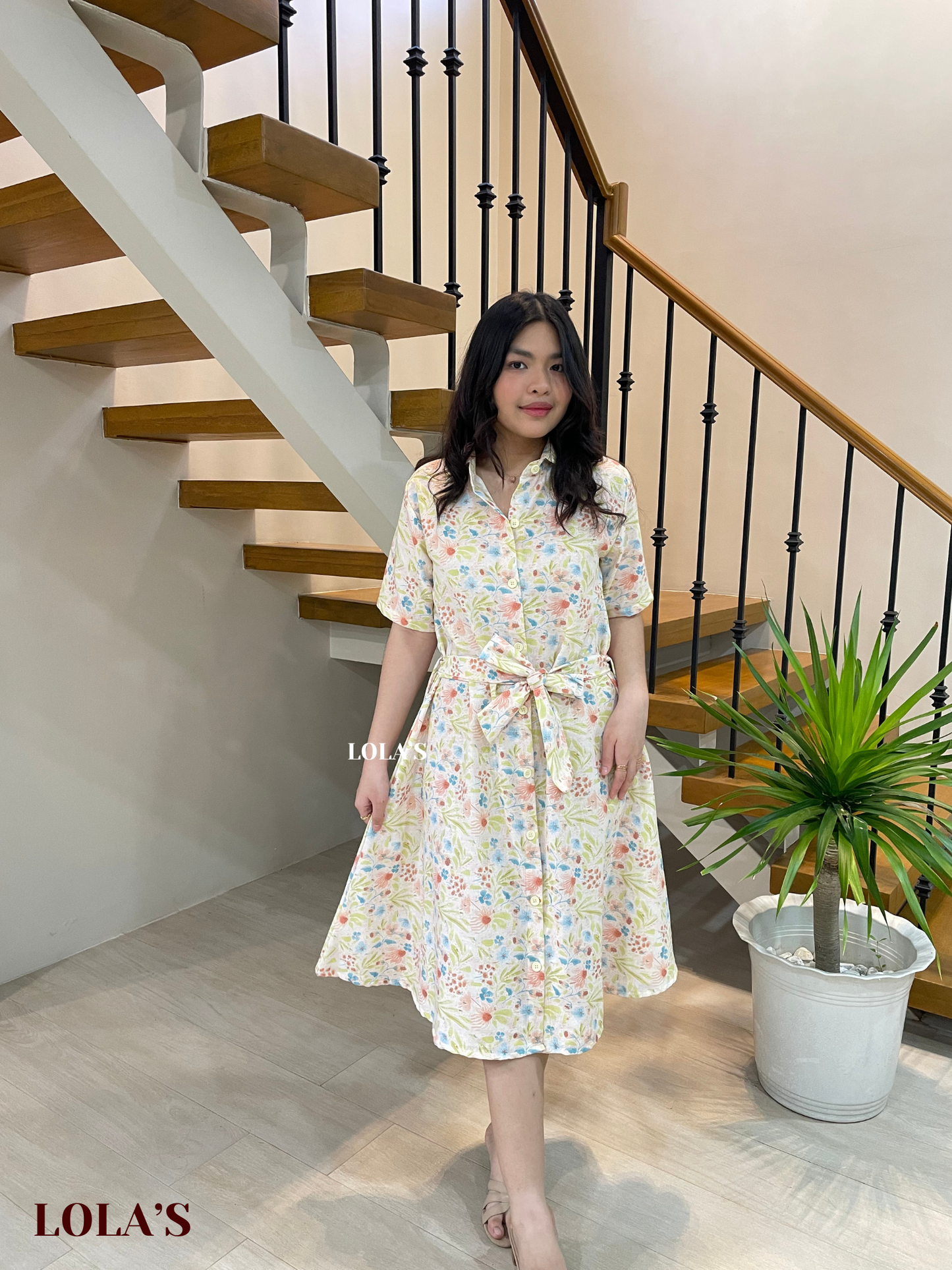 Alexa Polo Dress (Flourishing Greens)