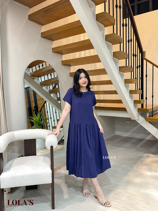 Mina Dress (Navy Blue)