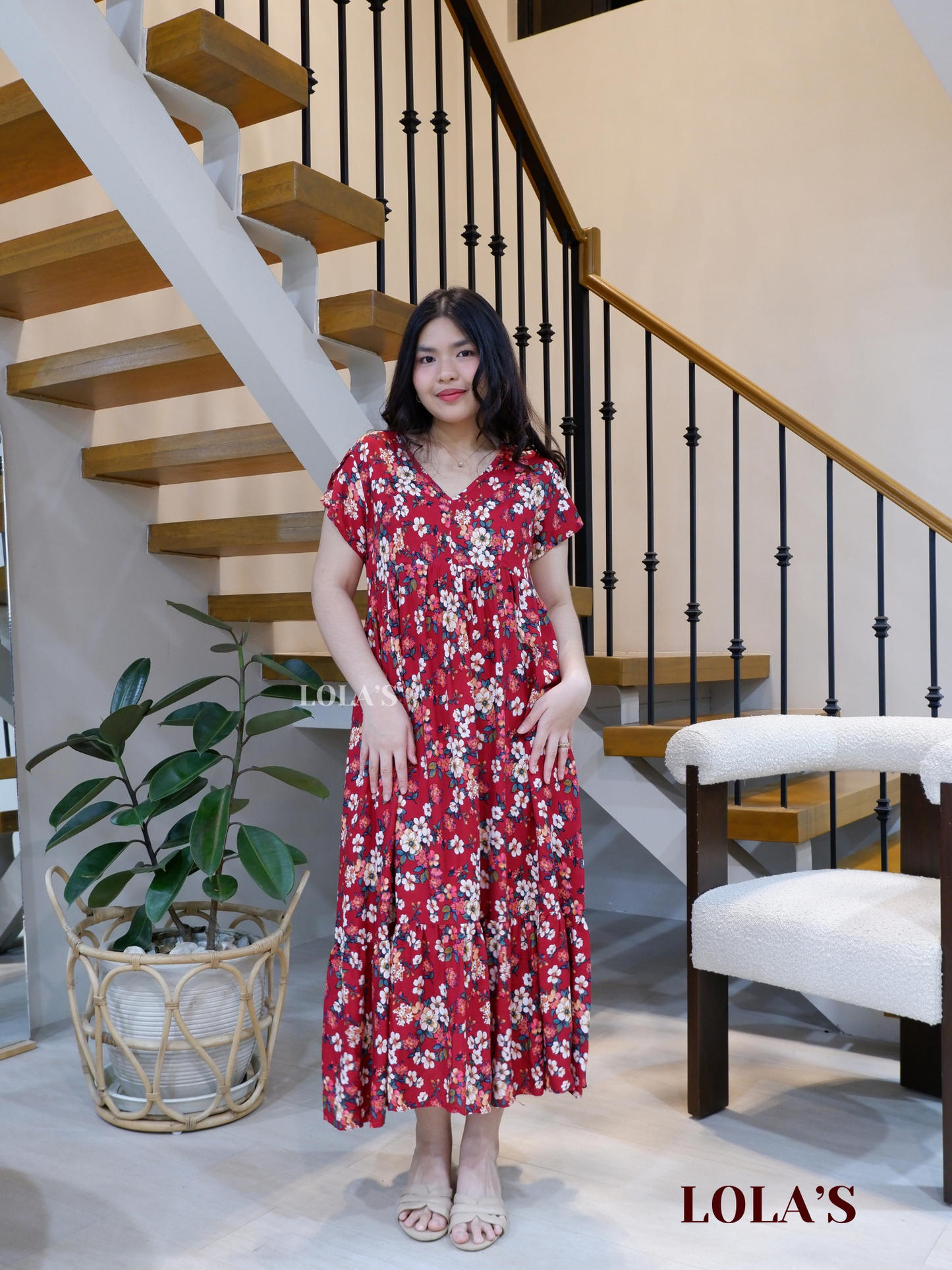 Jane Dress (Rosy Red)