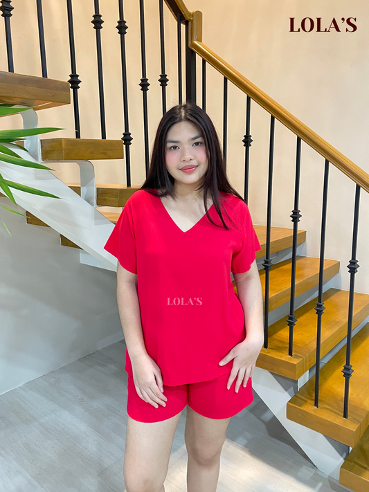 Terno Loungwear Coordinates (Red)