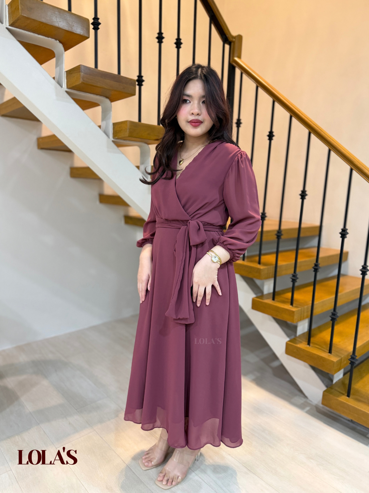 Paula Dress (Mauve)